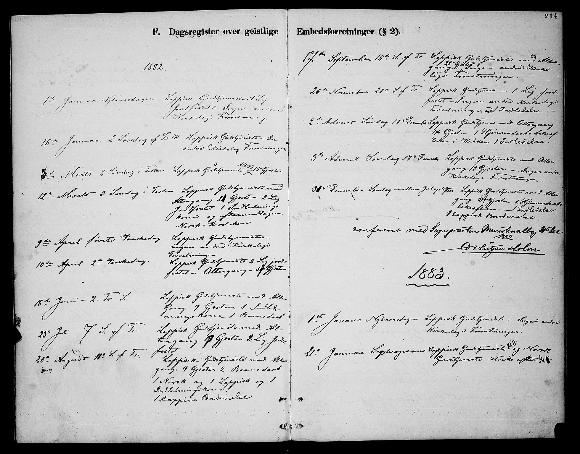 Nesseby sokneprestkontor, SATØ/S-1330/H/Hb/L0007klokker: Parish register (copy) no. 7, 1877-1884, p. 214
