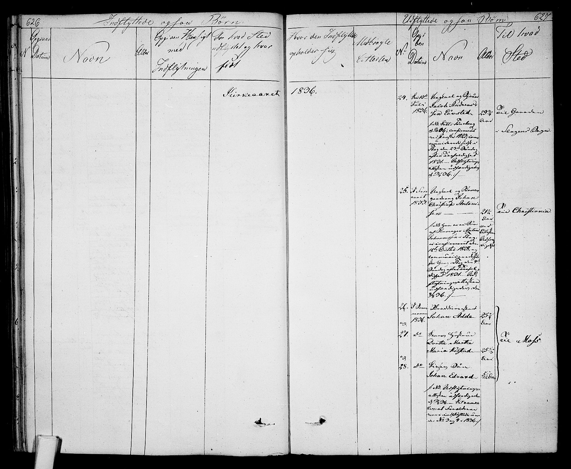 Tønsberg kirkebøker, AV/SAKO-A-330/F/Fa/L0005: Parish register (official) no. I 5, 1827-1836, p. 626-627