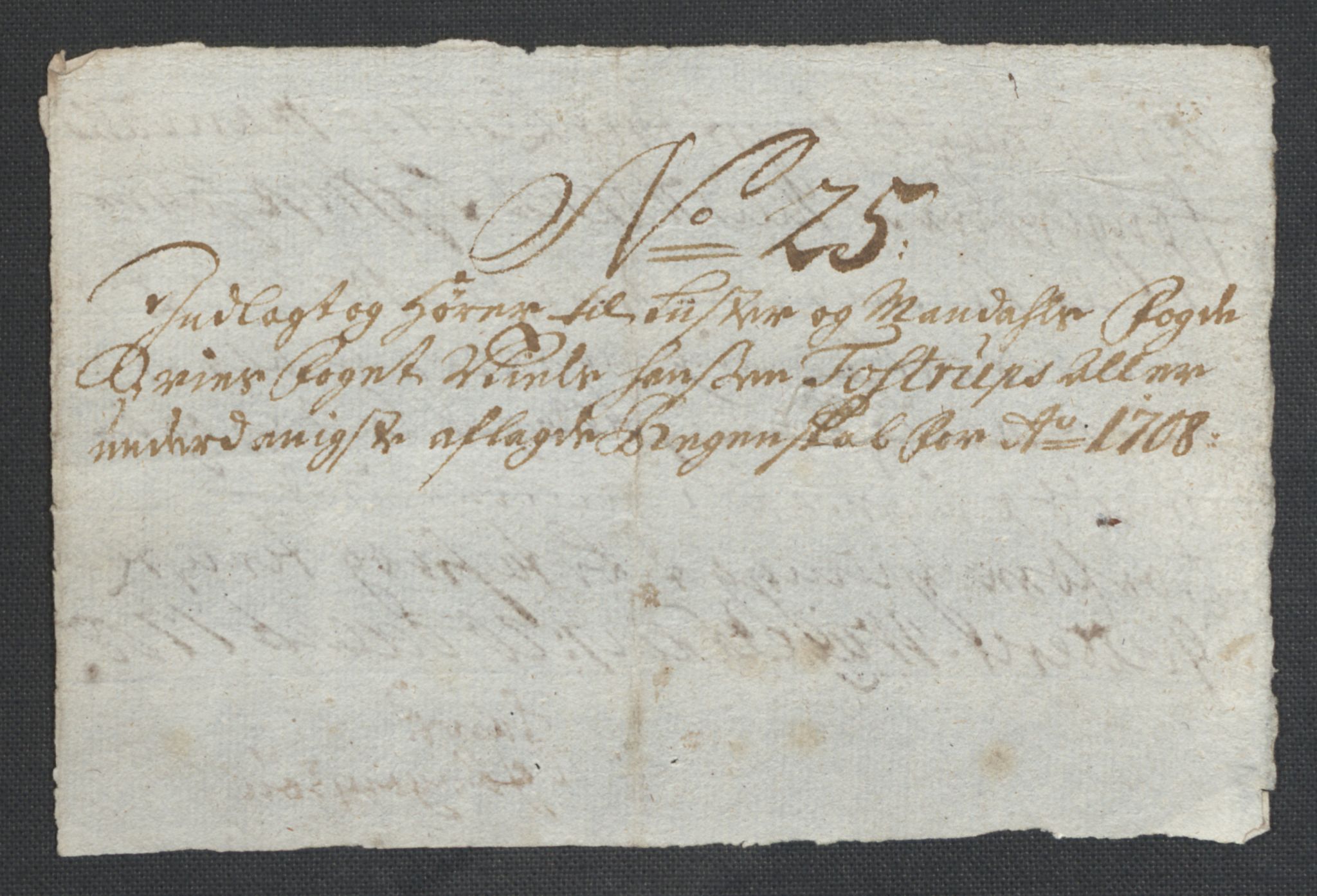 Rentekammeret inntil 1814, Reviderte regnskaper, Fogderegnskap, RA/EA-4092/R43/L2552: Fogderegnskap Lista og Mandal, 1705-1709, p. 122