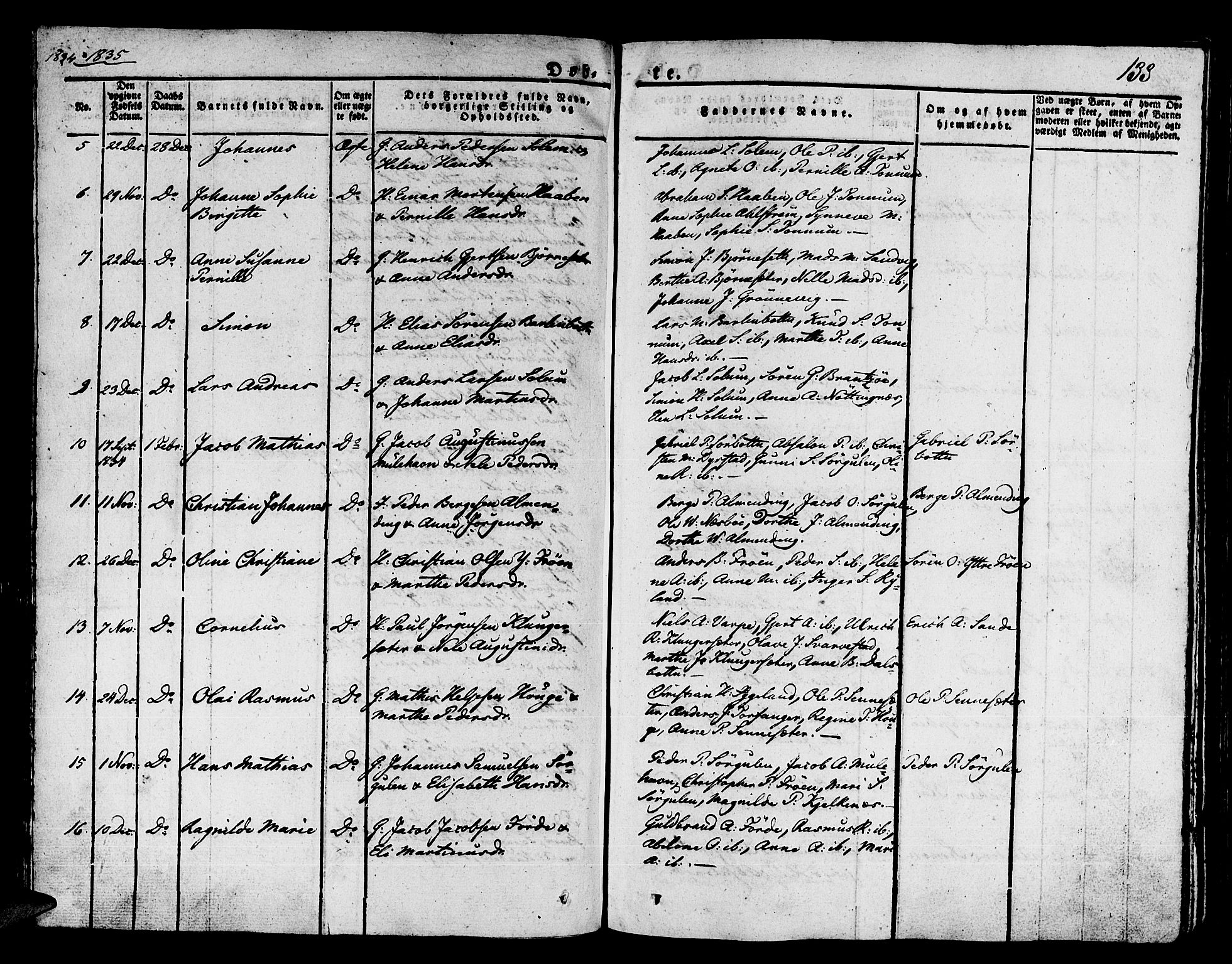 Kinn sokneprestembete, SAB/A-80801/H/Haa/Haaa/L0004/0001: Parish register (official) no. A 4I, 1822-1840, p. 133