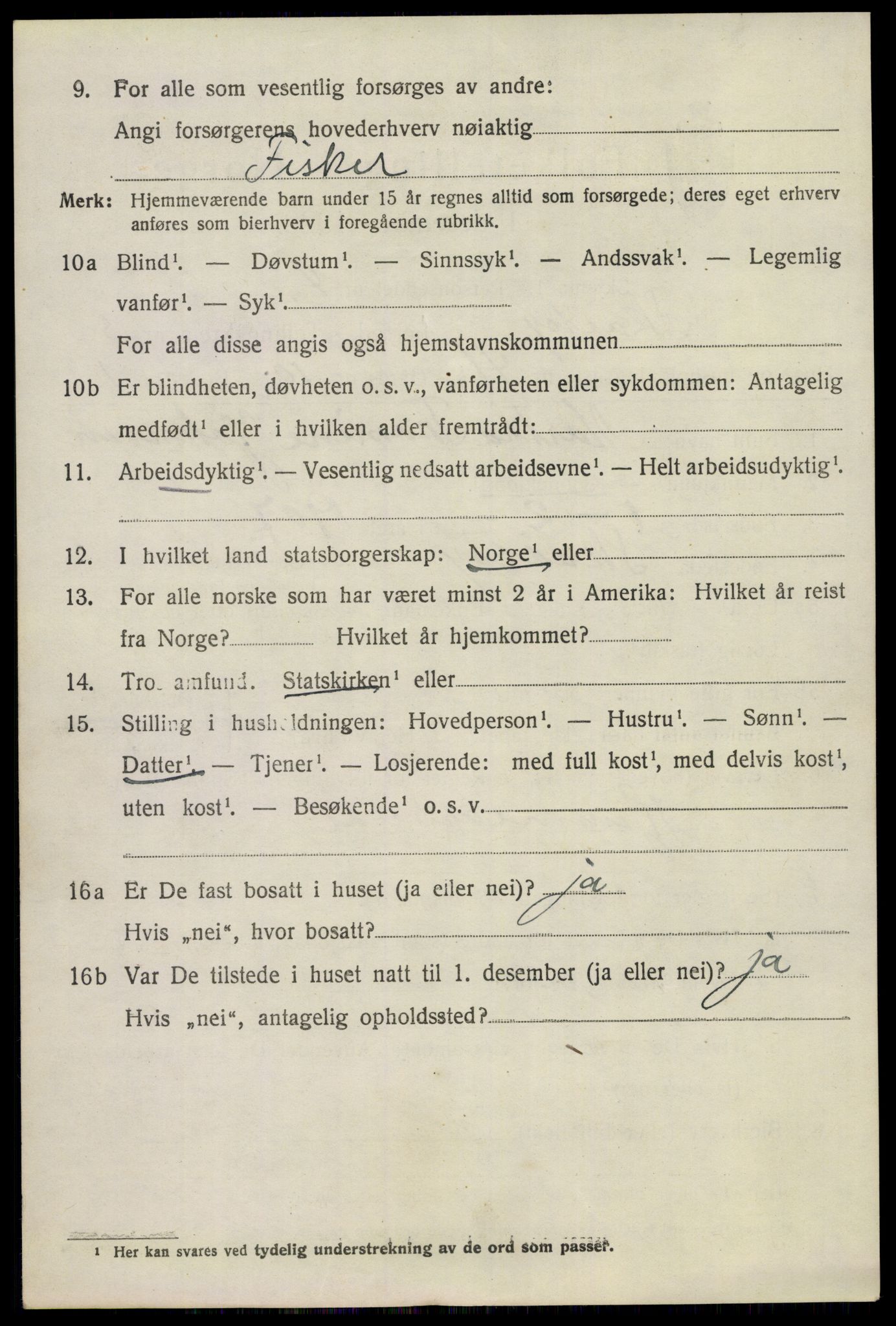 SAKO, 1920 census for Skåtøy, 1920, p. 3125