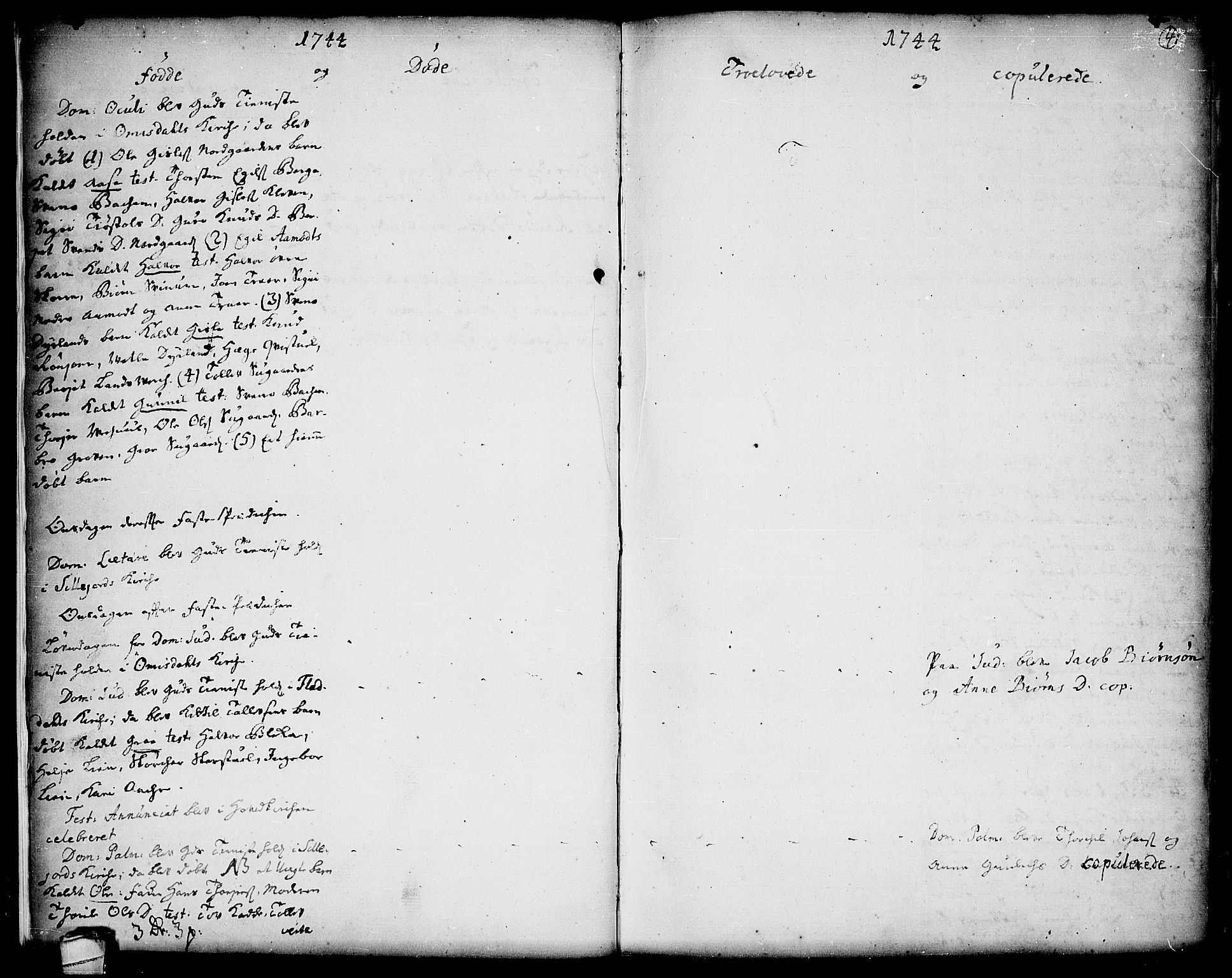 Seljord kirkebøker, SAKO/A-20/F/Fa/L0006: Parish register (official) no. I 6, 1744-1755, p. 4