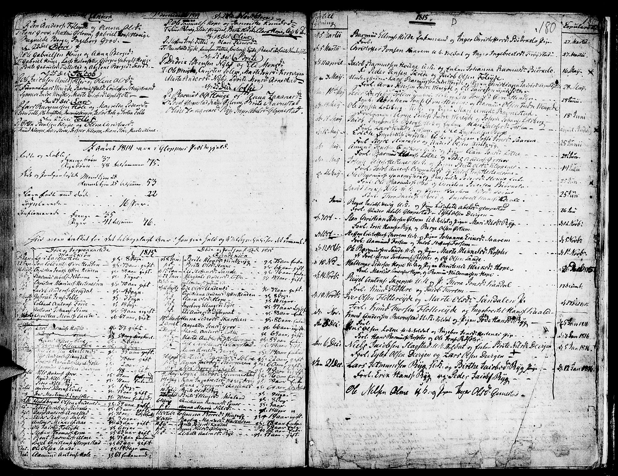 Gloppen sokneprestembete, AV/SAB-A-80101/H/Haa/Haaa/L0005: Parish register (official) no. A 5, 1785-1815, p. 180