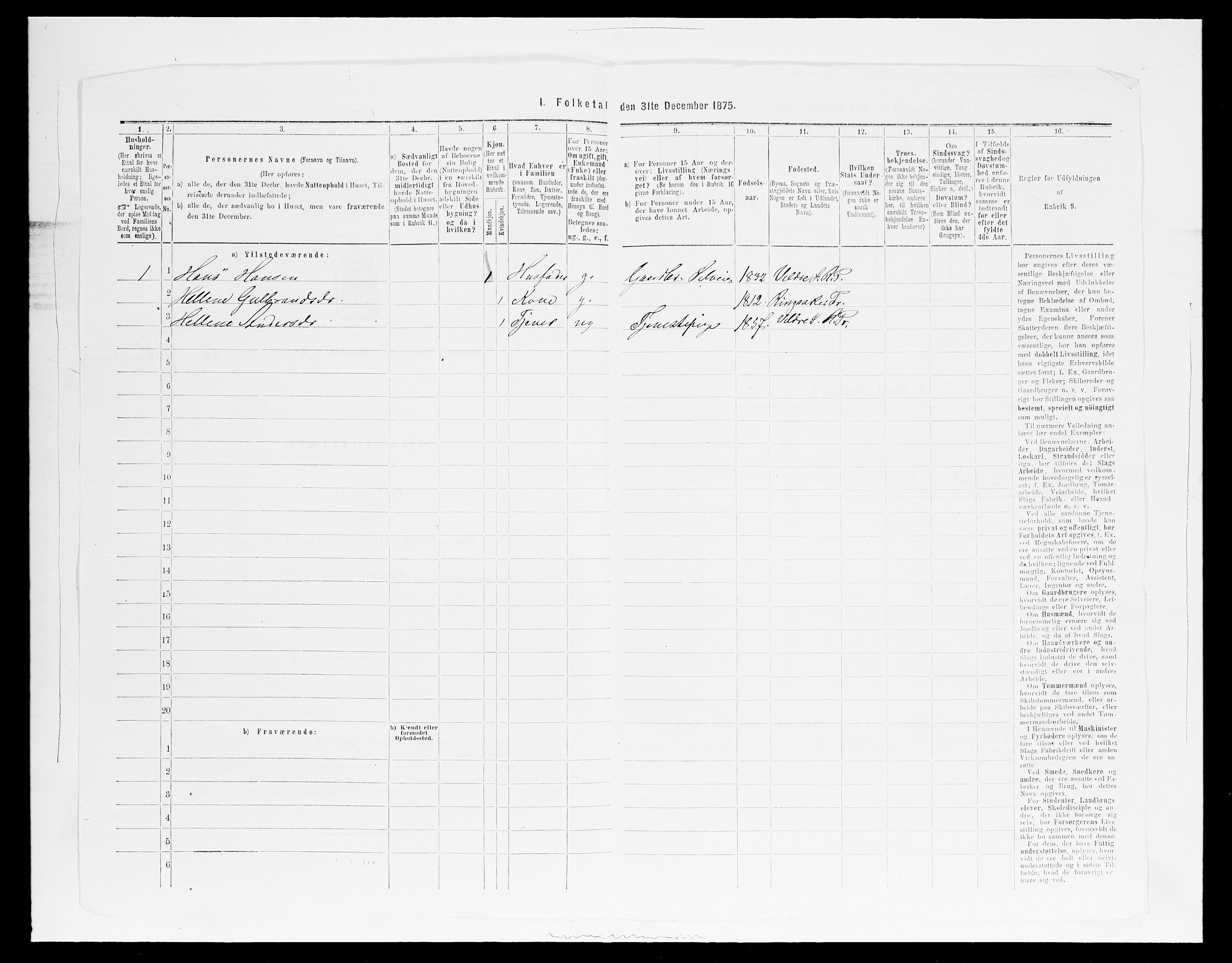 SAH, 1875 census for 0412P Ringsaker, 1875, p. 1930