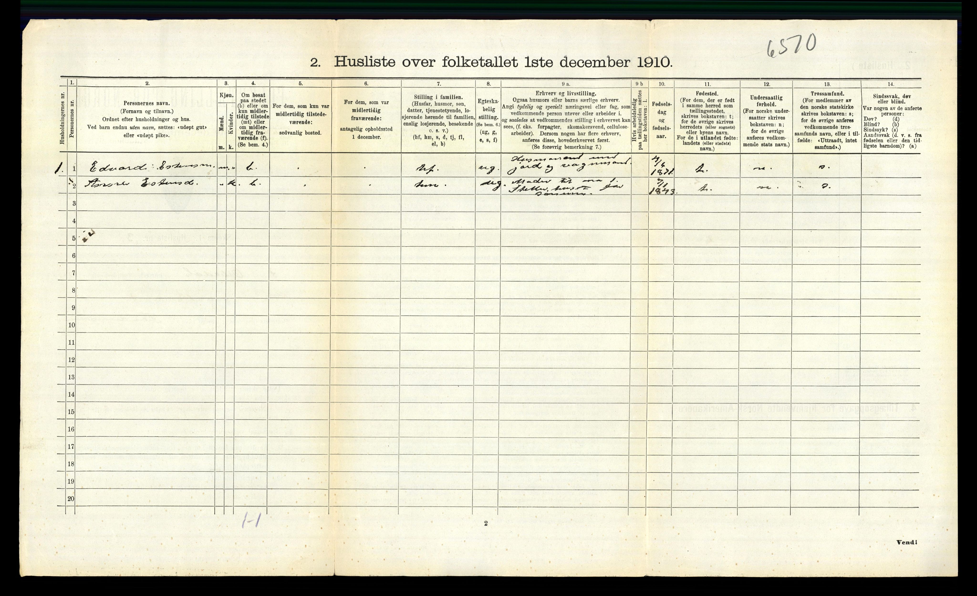 RA, 1910 census for Orkdal, 1910, p. 614