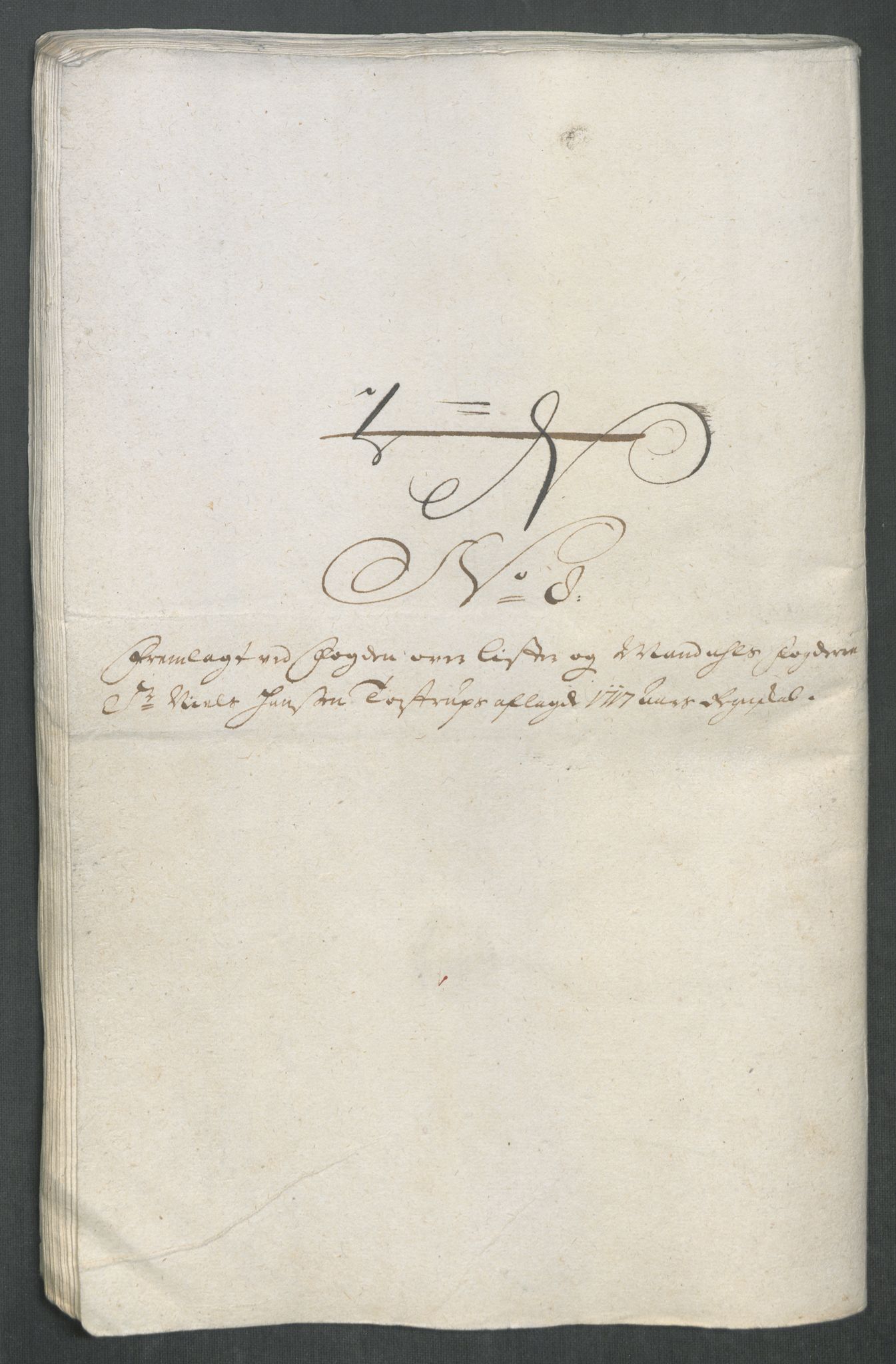 Rentekammeret inntil 1814, Reviderte regnskaper, Fogderegnskap, RA/EA-4092/R43/L2561: Fogderegnskap Lista og Mandal, 1717, p. 135