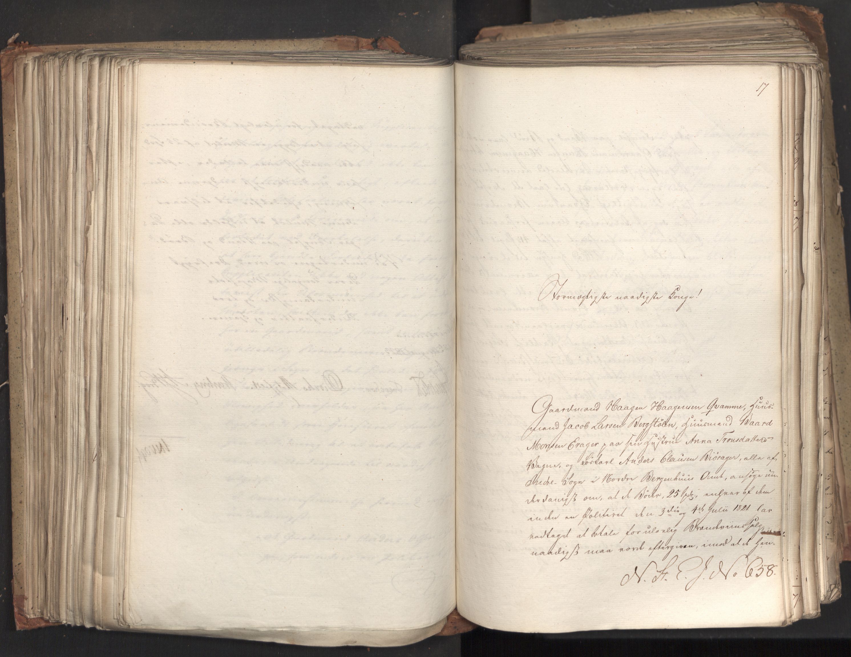 Statsrådsavdelingen i Stockholm, AV/RA-S-1003/D/Da/L0035: Regjeringsinnstillinger nr. 541-840, 1823, p. 304