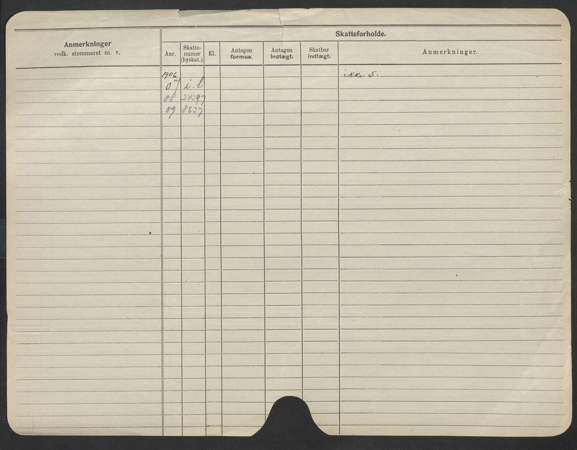 Oslo folkeregister, Registerkort, SAO/A-11715/F/Fa/Fac/L0009: Menn, 1906-1914, p. 778b
