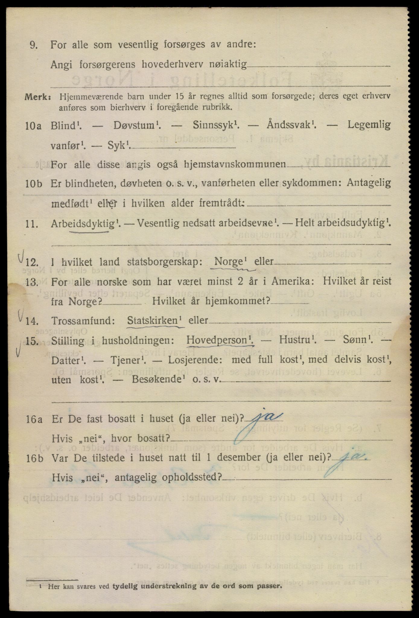 SAO, 1920 census for Kristiania, 1920, p. 364504