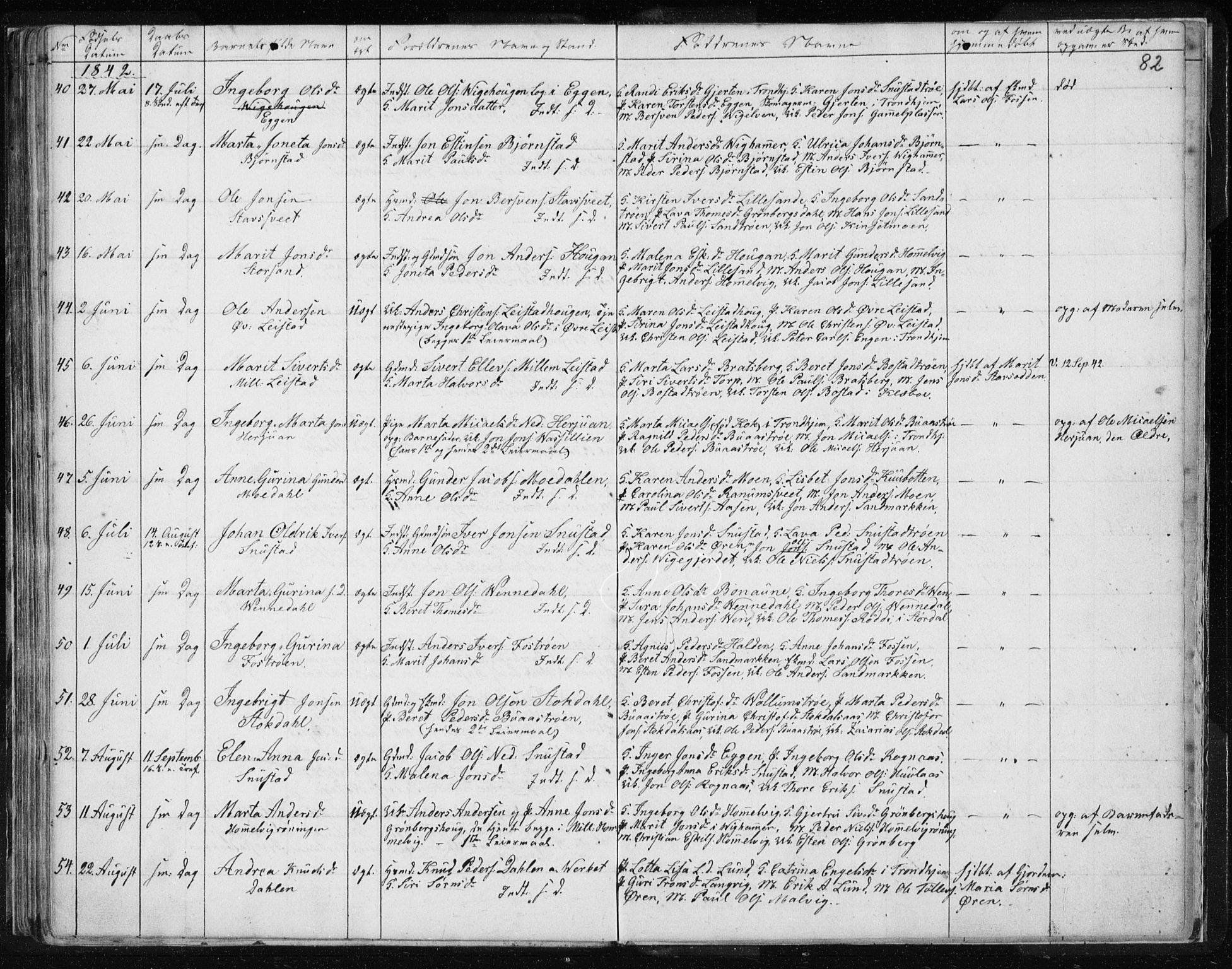 Ministerialprotokoller, klokkerbøker og fødselsregistre - Sør-Trøndelag, AV/SAT-A-1456/616/L0405: Parish register (official) no. 616A02, 1831-1842, p. 82