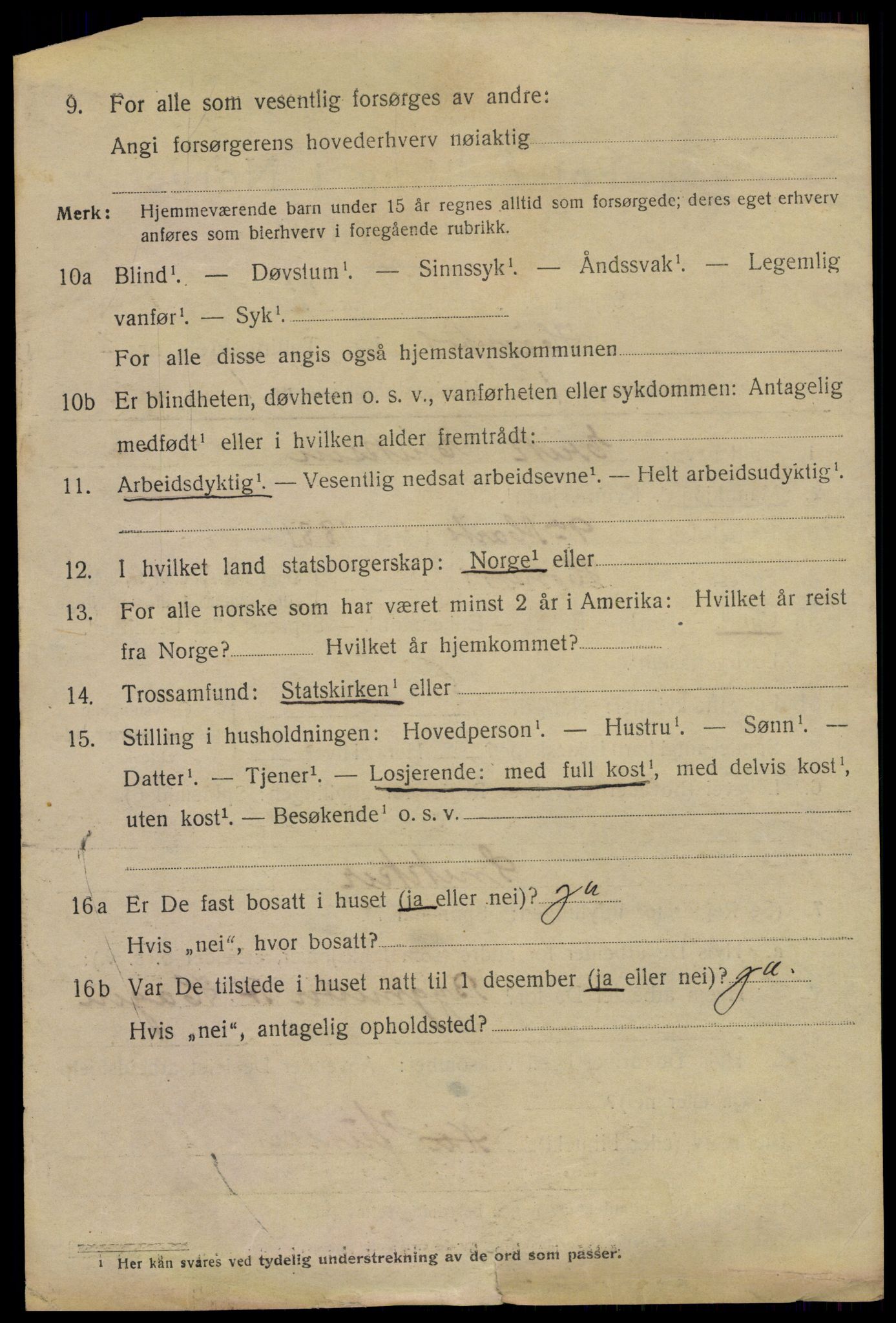 SAKO, 1920 census for Hønefoss, 1920, p. 3849