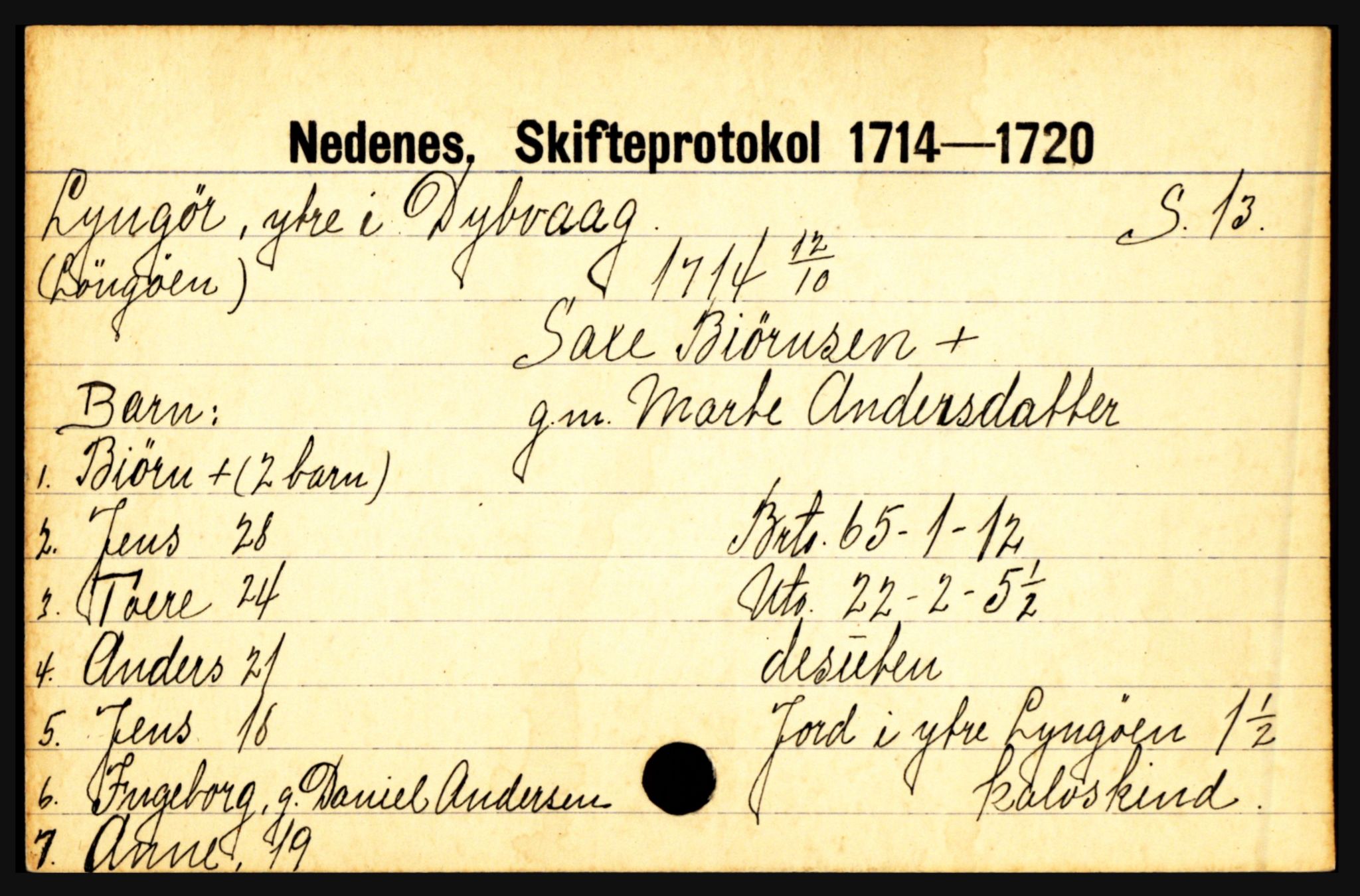 Nedenes sorenskriveri før 1824, AV/SAK-1221-0007/H, p. 18737