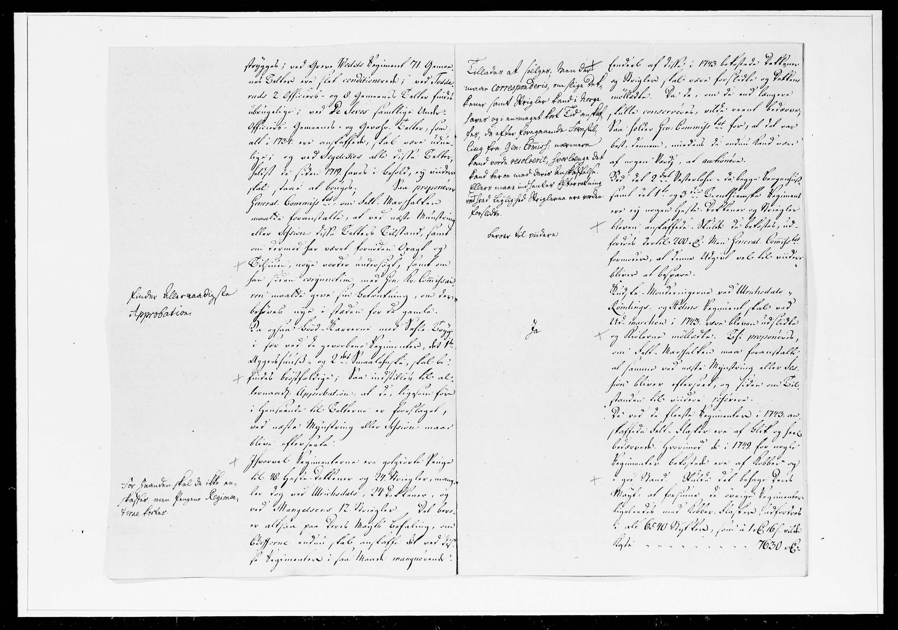 Krigskollegiet, Krigskancelliet, DRA/A-0006/-/1233-1240: Refererede sager, 1752, p. 45