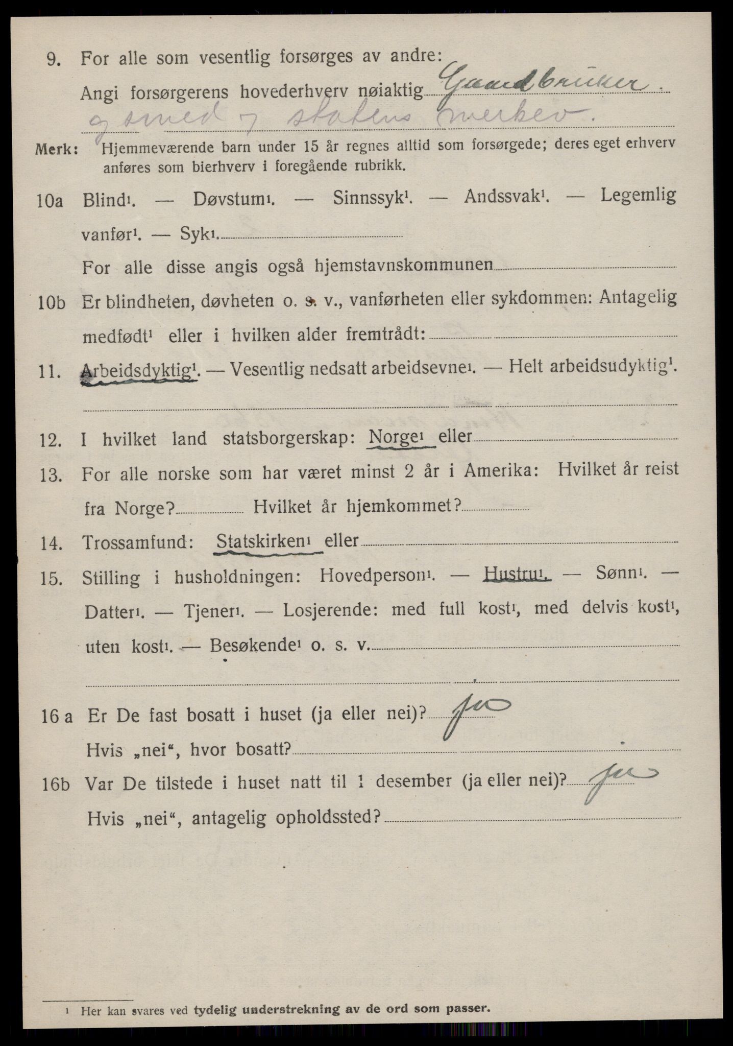 SAT, 1920 census for Ørsta, 1920, p. 3955