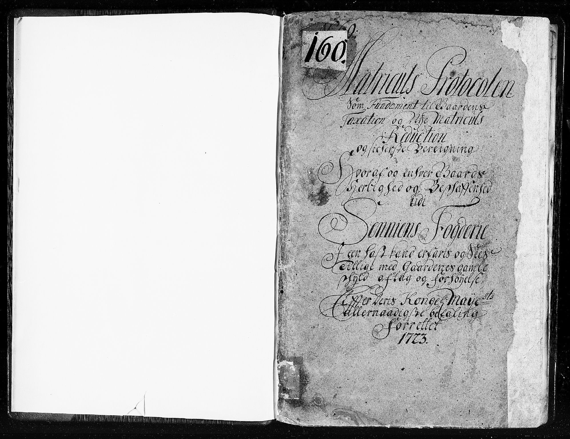 Rentekammeret inntil 1814, Realistisk ordnet avdeling, AV/RA-EA-4070/N/Nb/Nbf/L0178: Senja eksaminasjonsprotokoll, 1723, p. 2