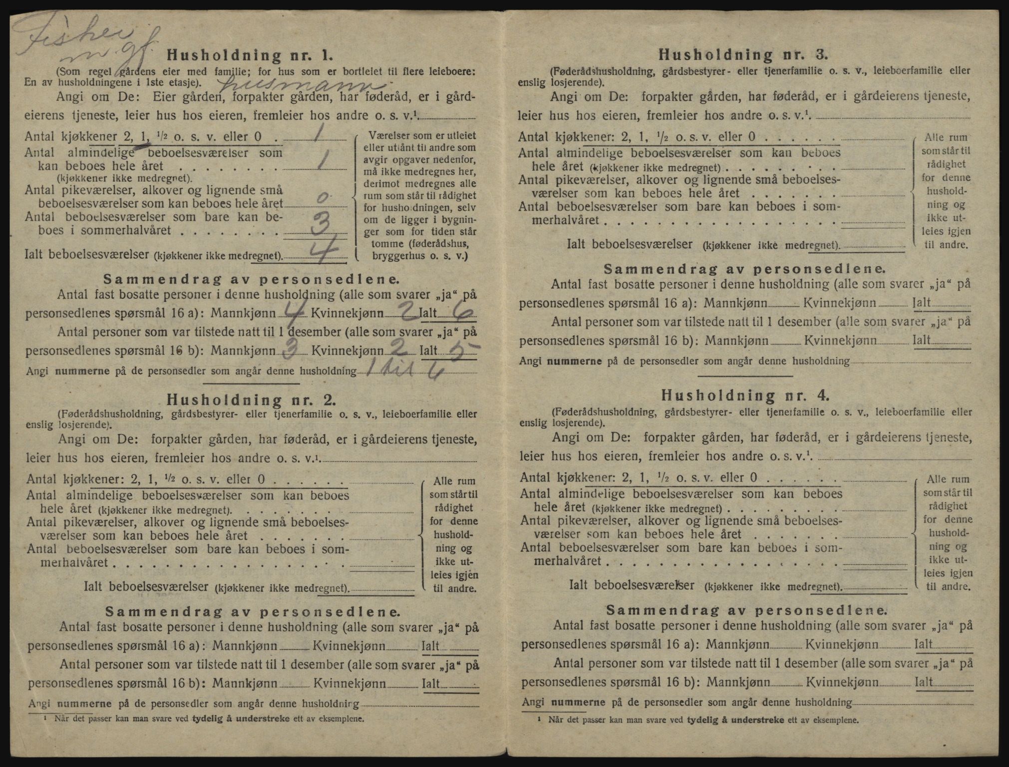 SATØ, 1920 census for Sørfjord, 1920, p. 8