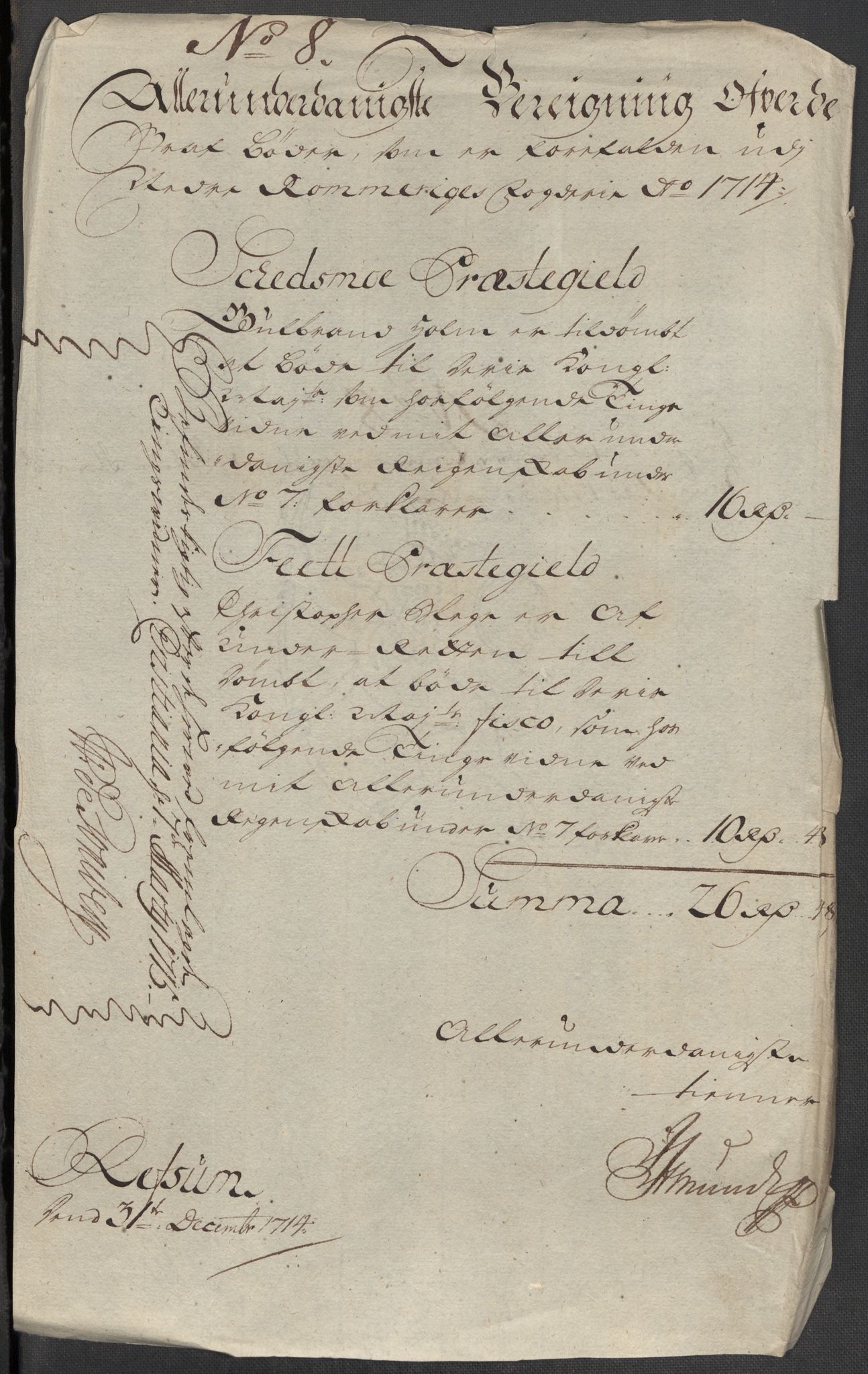 Rentekammeret inntil 1814, Reviderte regnskaper, Fogderegnskap, AV/RA-EA-4092/R11/L0596: Fogderegnskap Nedre Romerike, 1714, p. 154