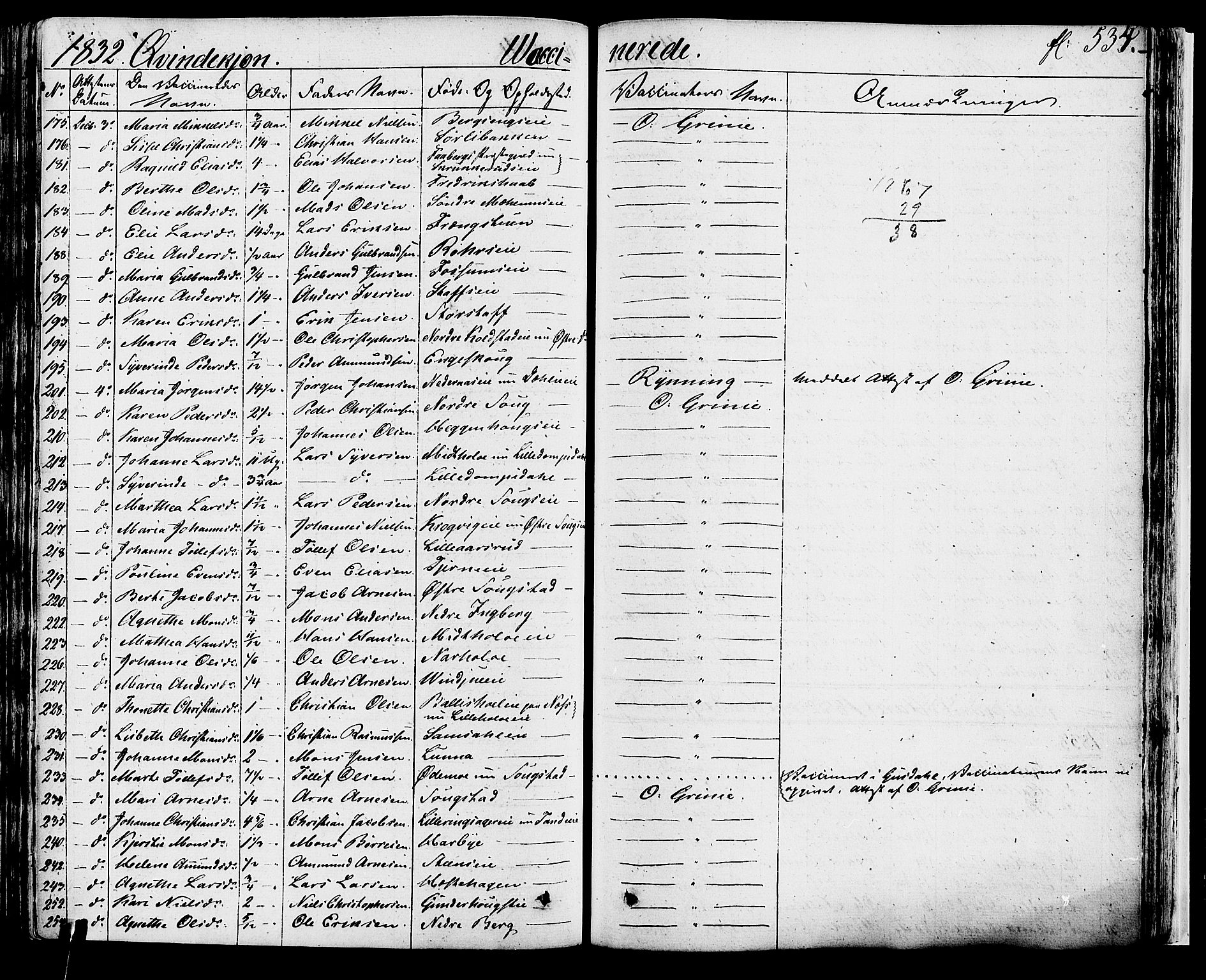 Ringsaker prestekontor, SAH/PREST-014/K/Ka/L0007: Parish register (official) no. 7B, 1826-1837, p. 534