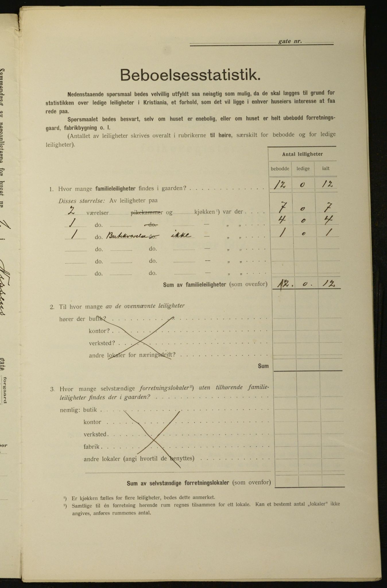 OBA, Municipal Census 1912 for Kristiania, 1912, p. 71707