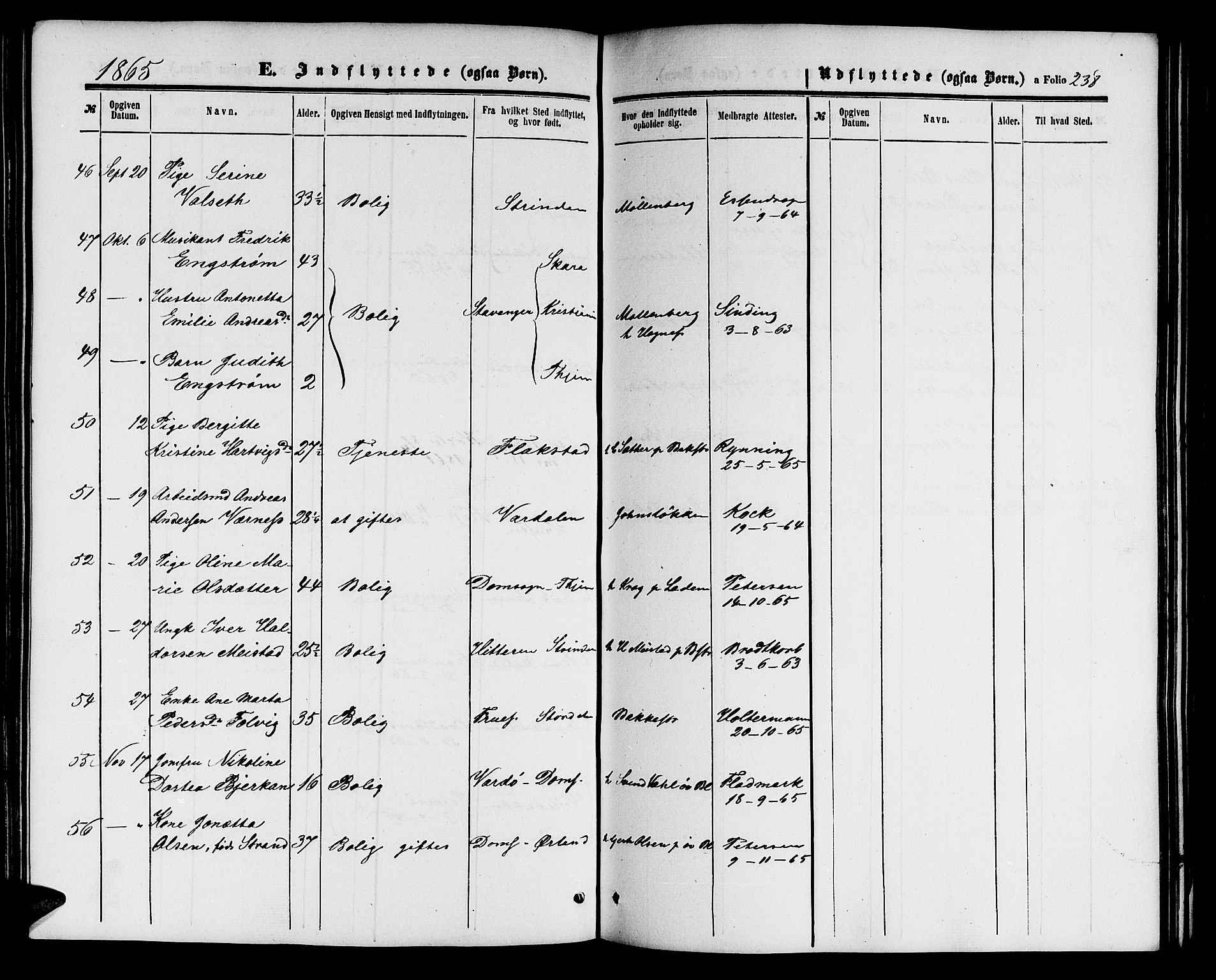 Ministerialprotokoller, klokkerbøker og fødselsregistre - Sør-Trøndelag, AV/SAT-A-1456/604/L0185: Parish register (official) no. 604A06, 1861-1865, p. 238