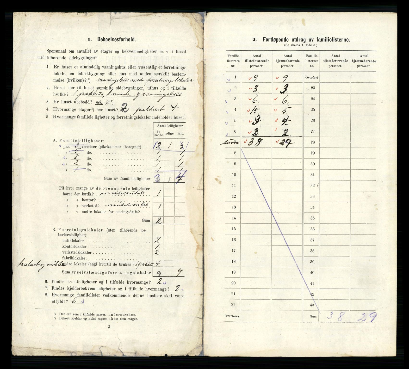 RA, 1910 census for Kristiansund, 1910, p. 662