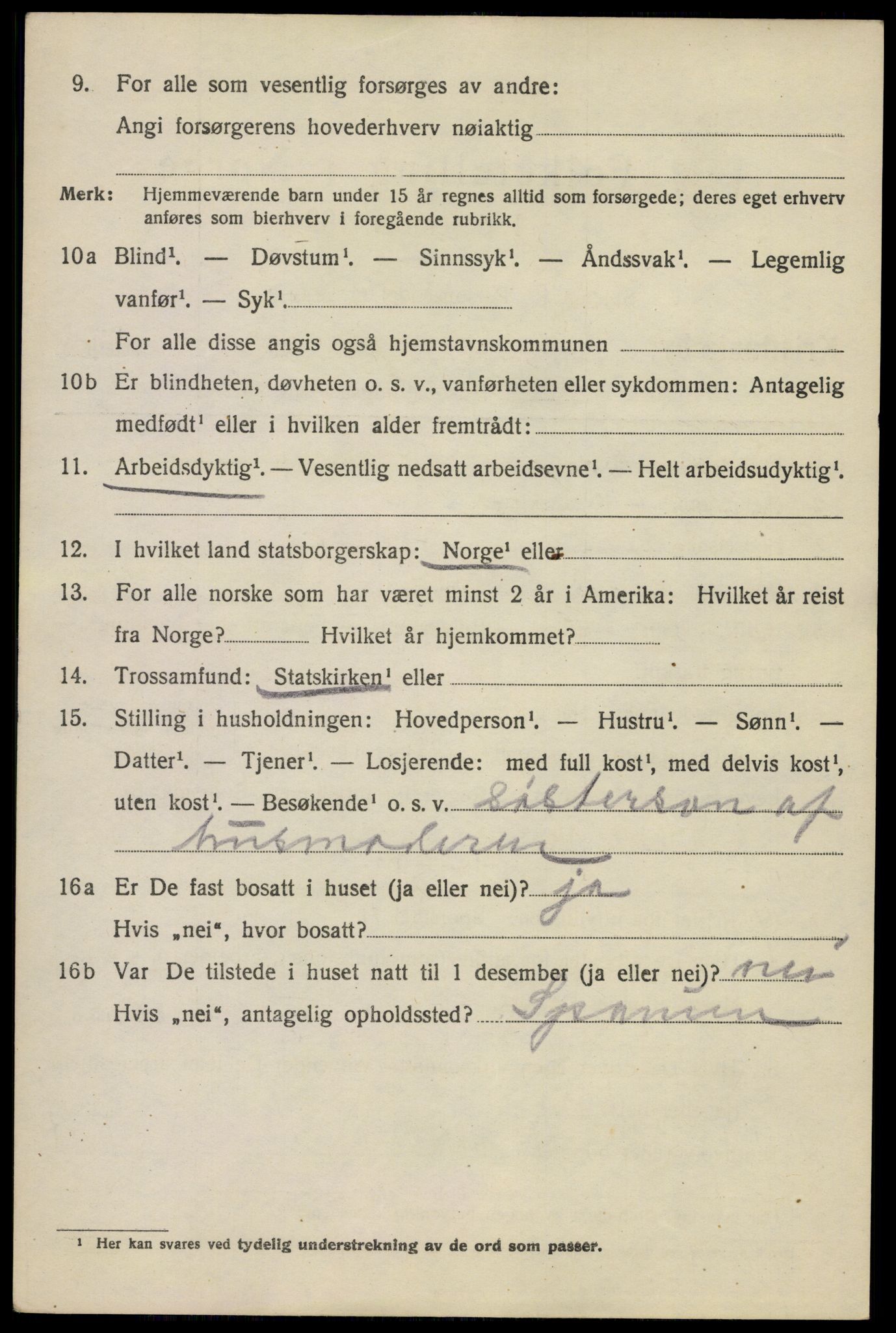 SAO, 1920 census for Kristiania, 1920, p. 267642