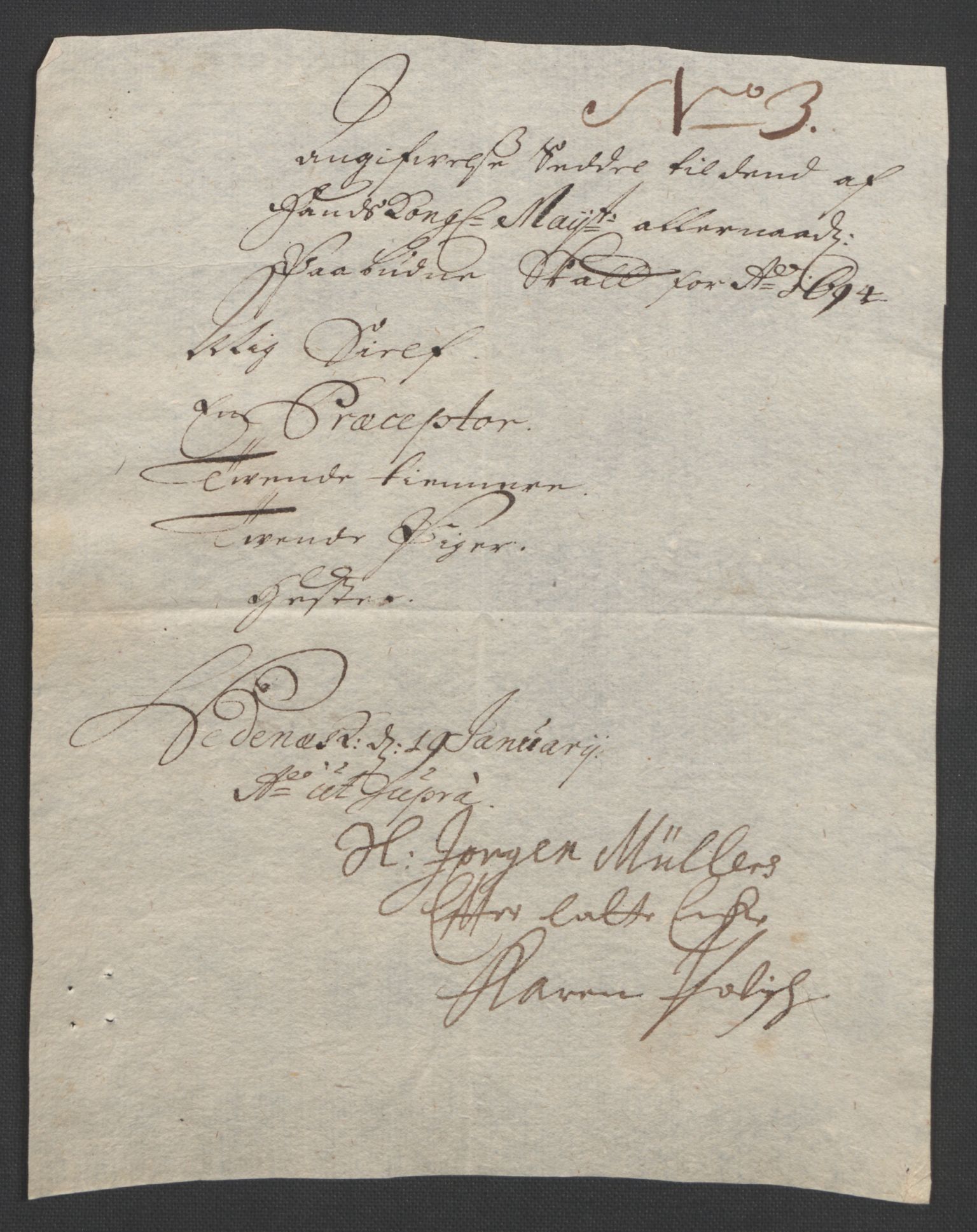 Rentekammeret inntil 1814, Reviderte regnskaper, Fogderegnskap, AV/RA-EA-4092/R39/L2312: Fogderegnskap Nedenes, 1693-1695, p. 167