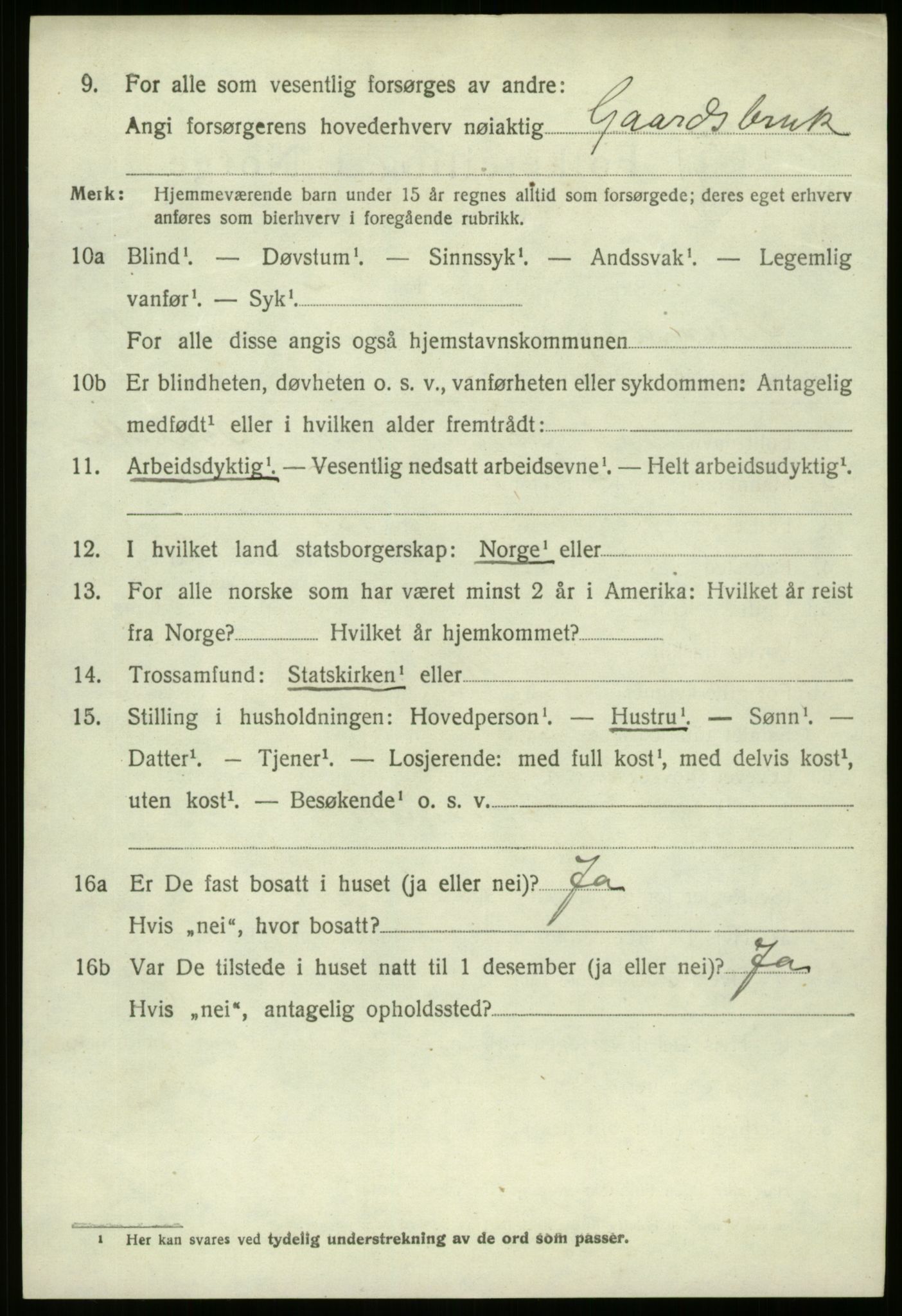 SAB, 1920 census for Bremanger, 1920, p. 7055