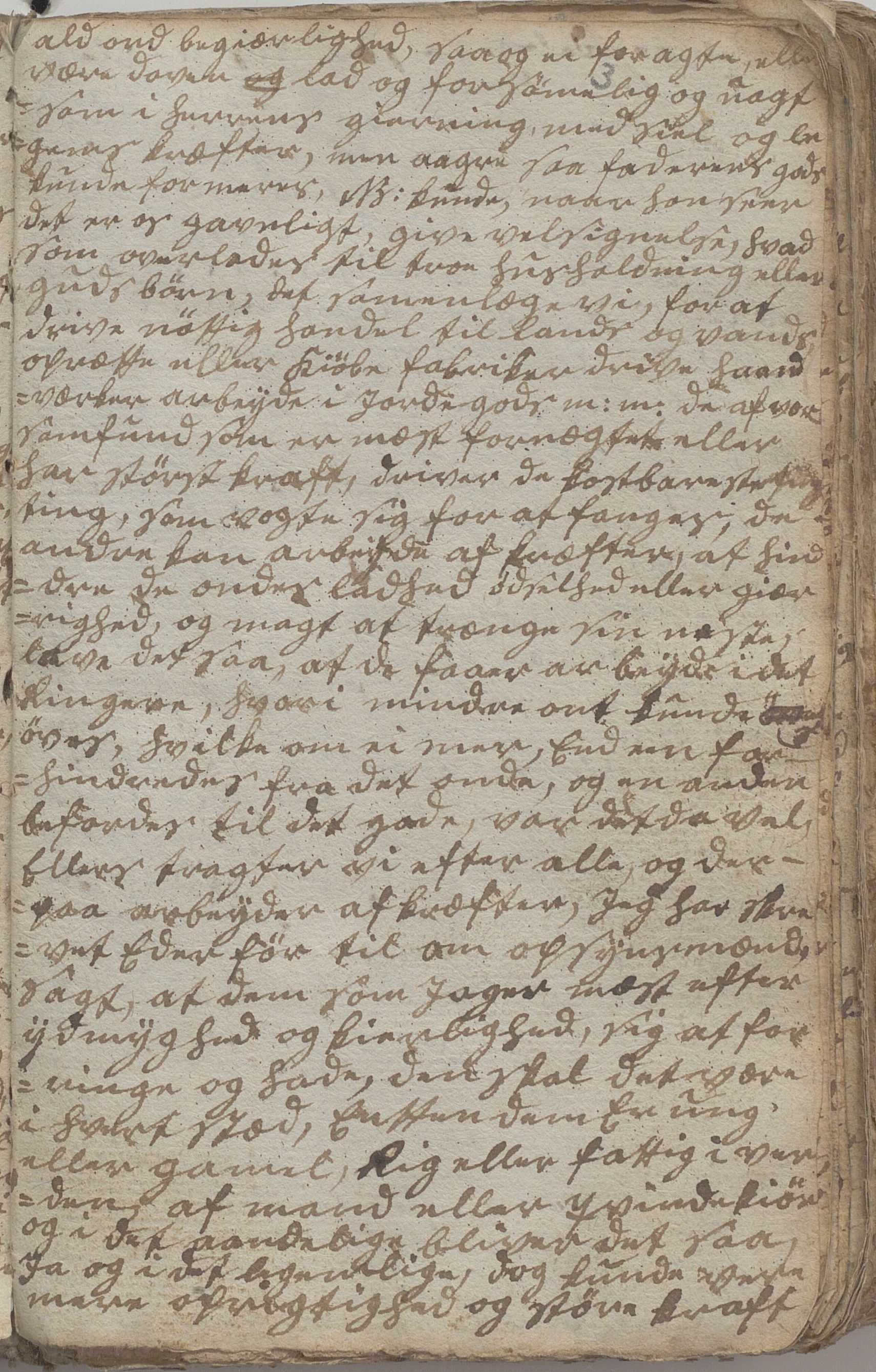 Heggtveitsamlingen, TMF/A-1007/H/L0046/0007: Brev, kopibøker, prekener, manus etc.  / "Fossem" - Kopibok. Sanger og brev, 1800-1802, p. 3