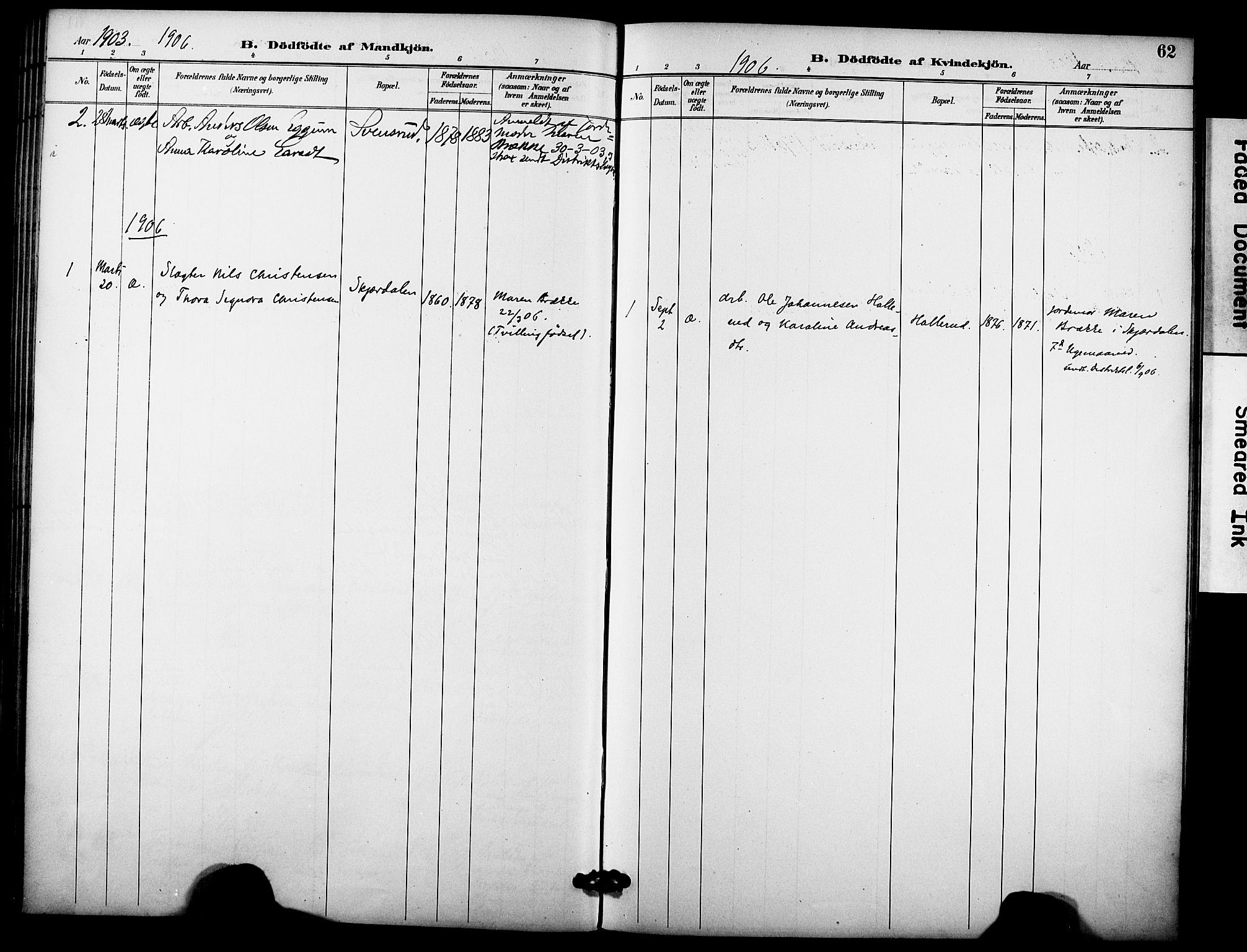 Hole kirkebøker, SAKO/A-228/F/Fb/L0002: Parish register (official) no. II 2, 1892-1906, p. 62