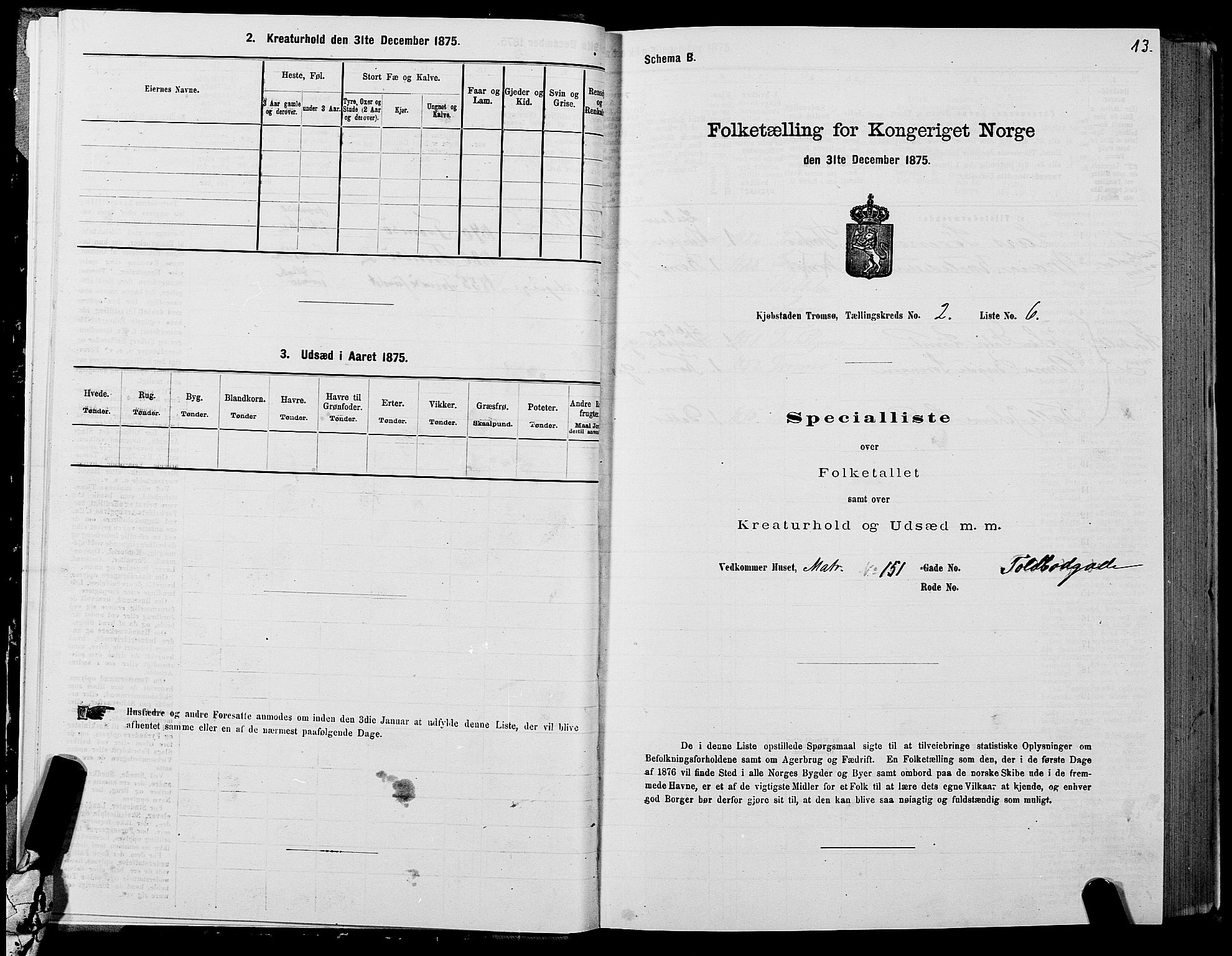 SATØ, 1875 census for 1902P Tromsø, 1875, p. 2013