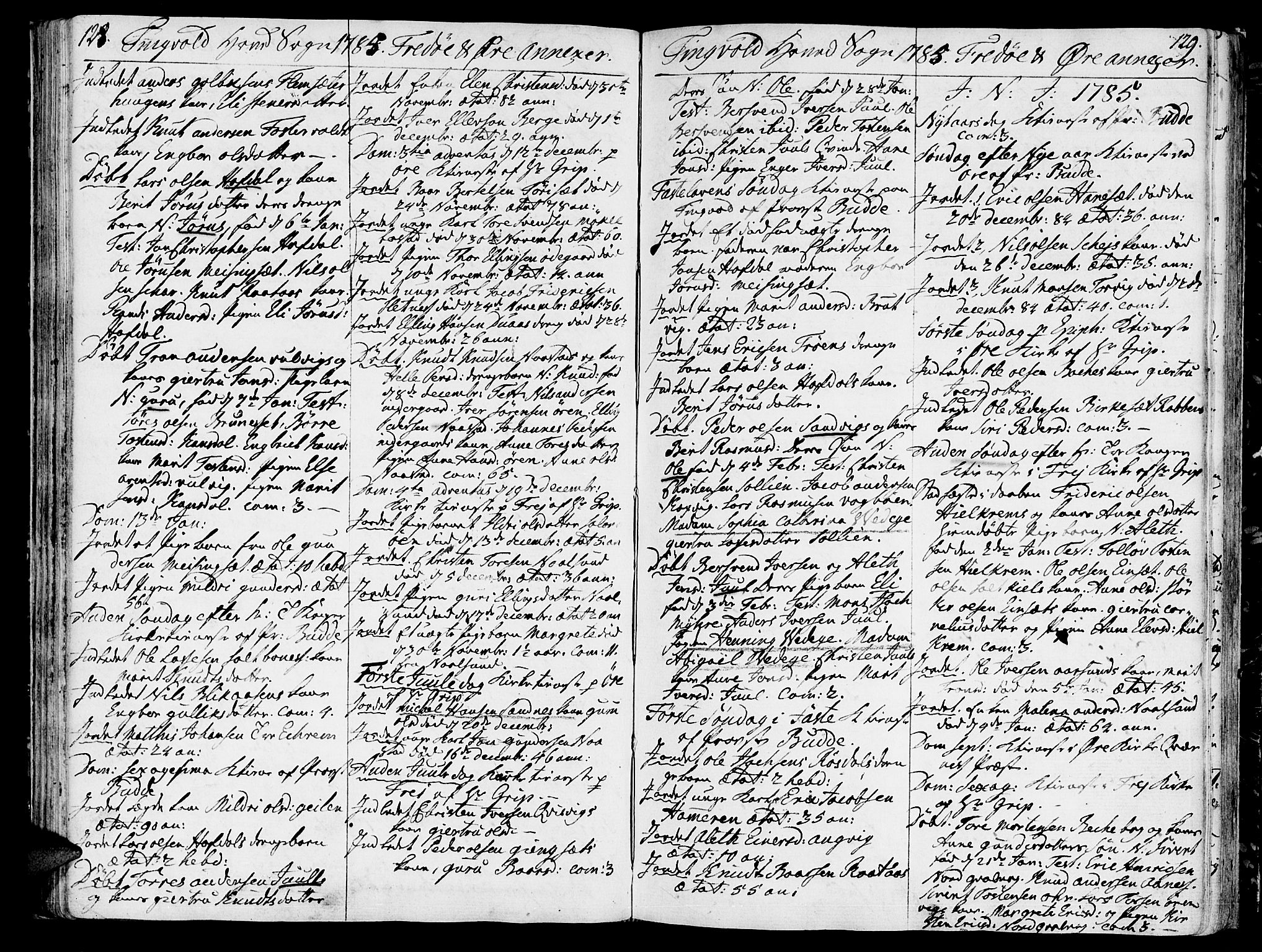 Ministerialprotokoller, klokkerbøker og fødselsregistre - Møre og Romsdal, SAT/A-1454/586/L0980: Parish register (official) no. 586A06, 1776-1794, p. 128-129