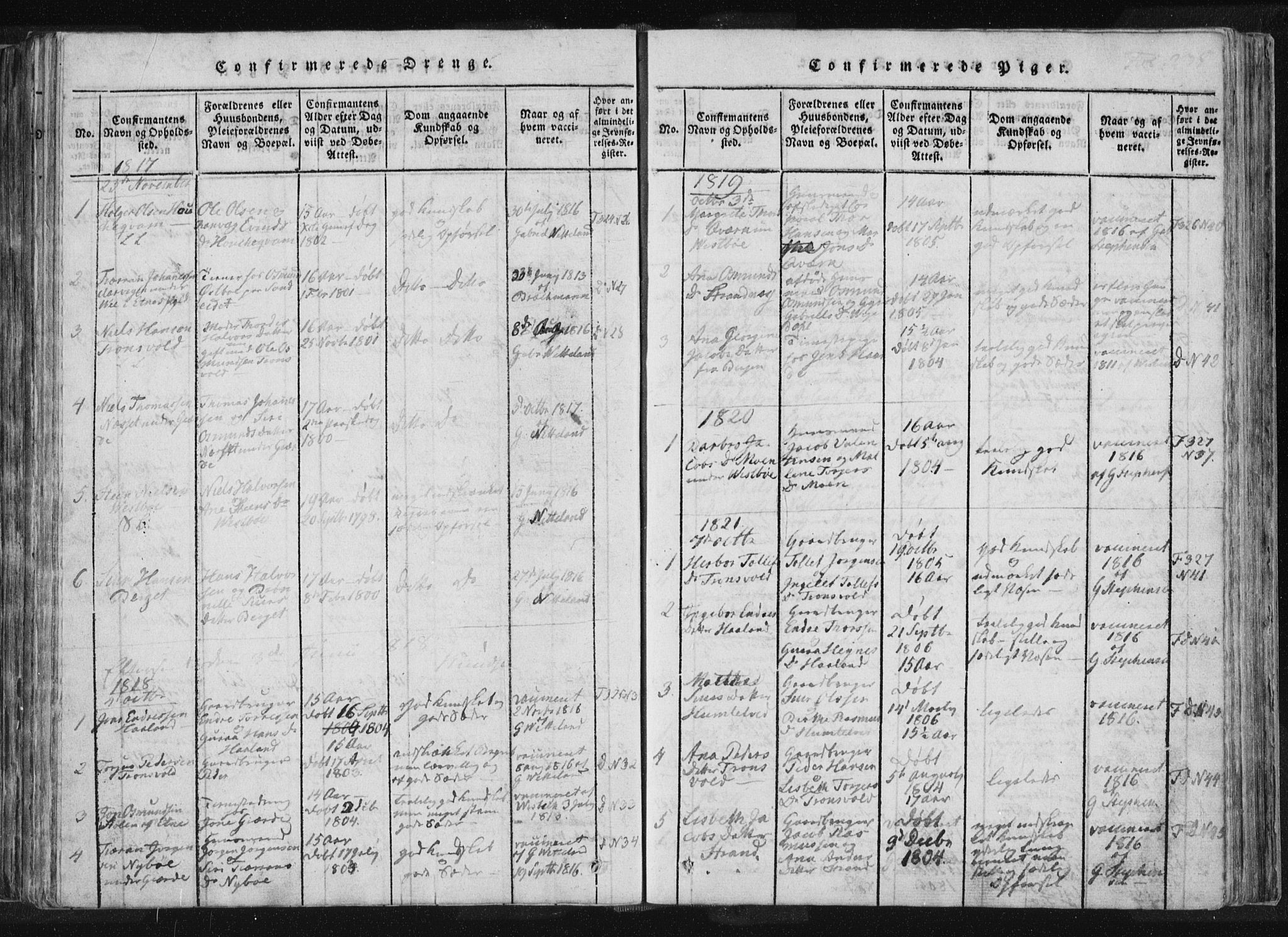 Vikedal sokneprestkontor, AV/SAST-A-101840/01/IV: Parish register (official) no. A 4, 1816-1850, p. 235