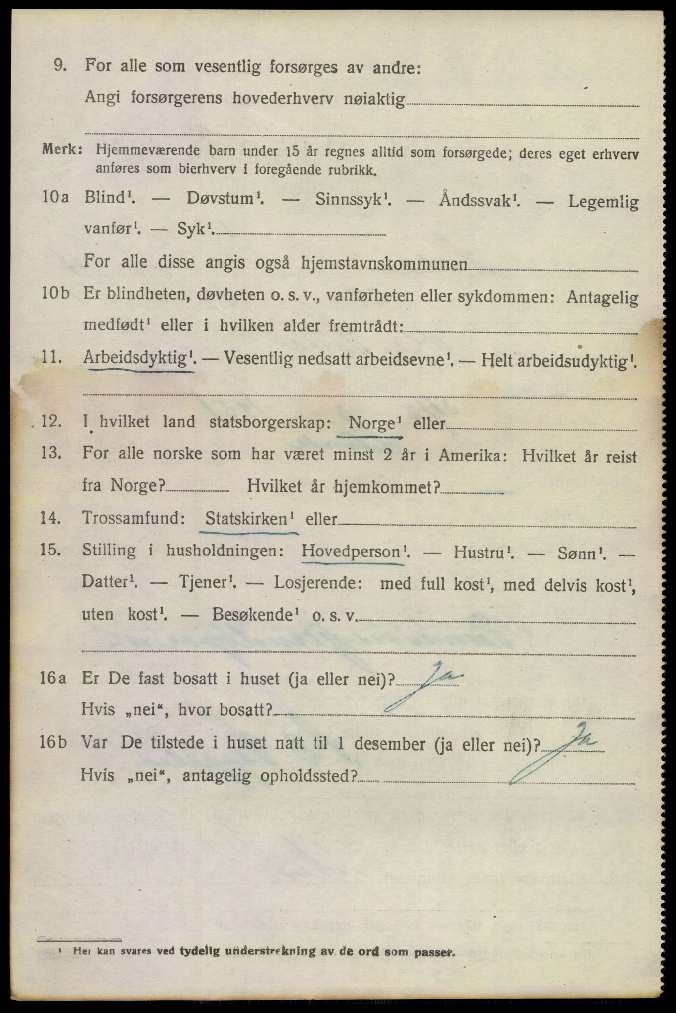 SAKO, 1920 census for Holla, 1920, p. 3976