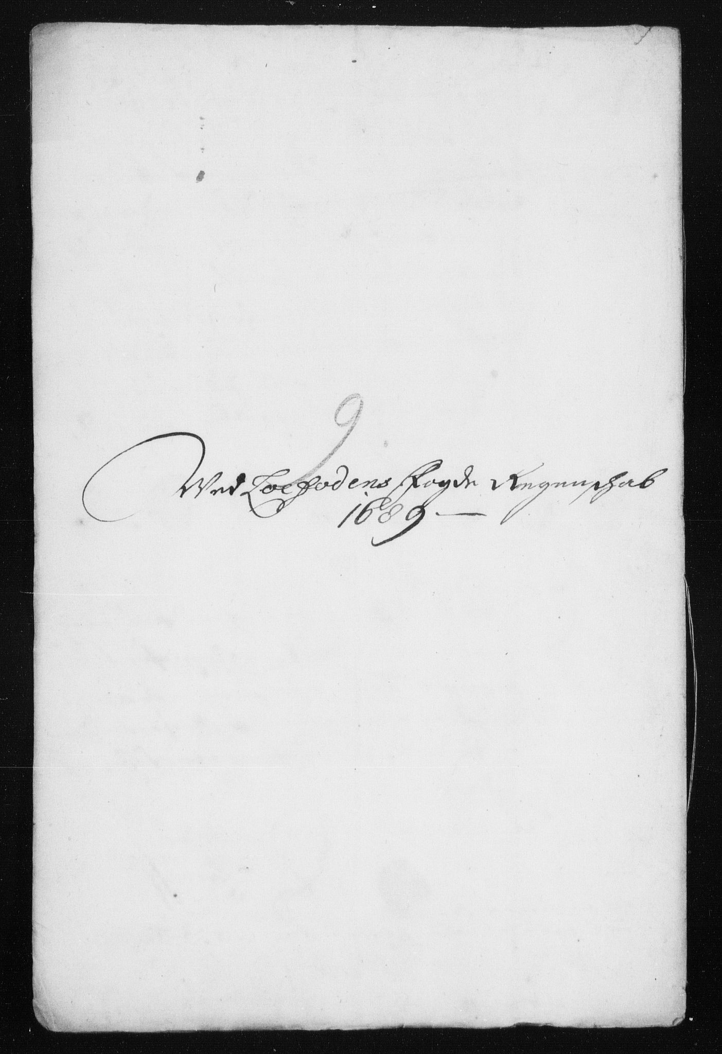 Rentekammeret inntil 1814, Reviderte regnskaper, Stiftamtstueregnskaper, Trondheim stiftamt og Nordland amt, AV/RA-EA-6044/R/Rh/L0013: Nordland amt, 1689