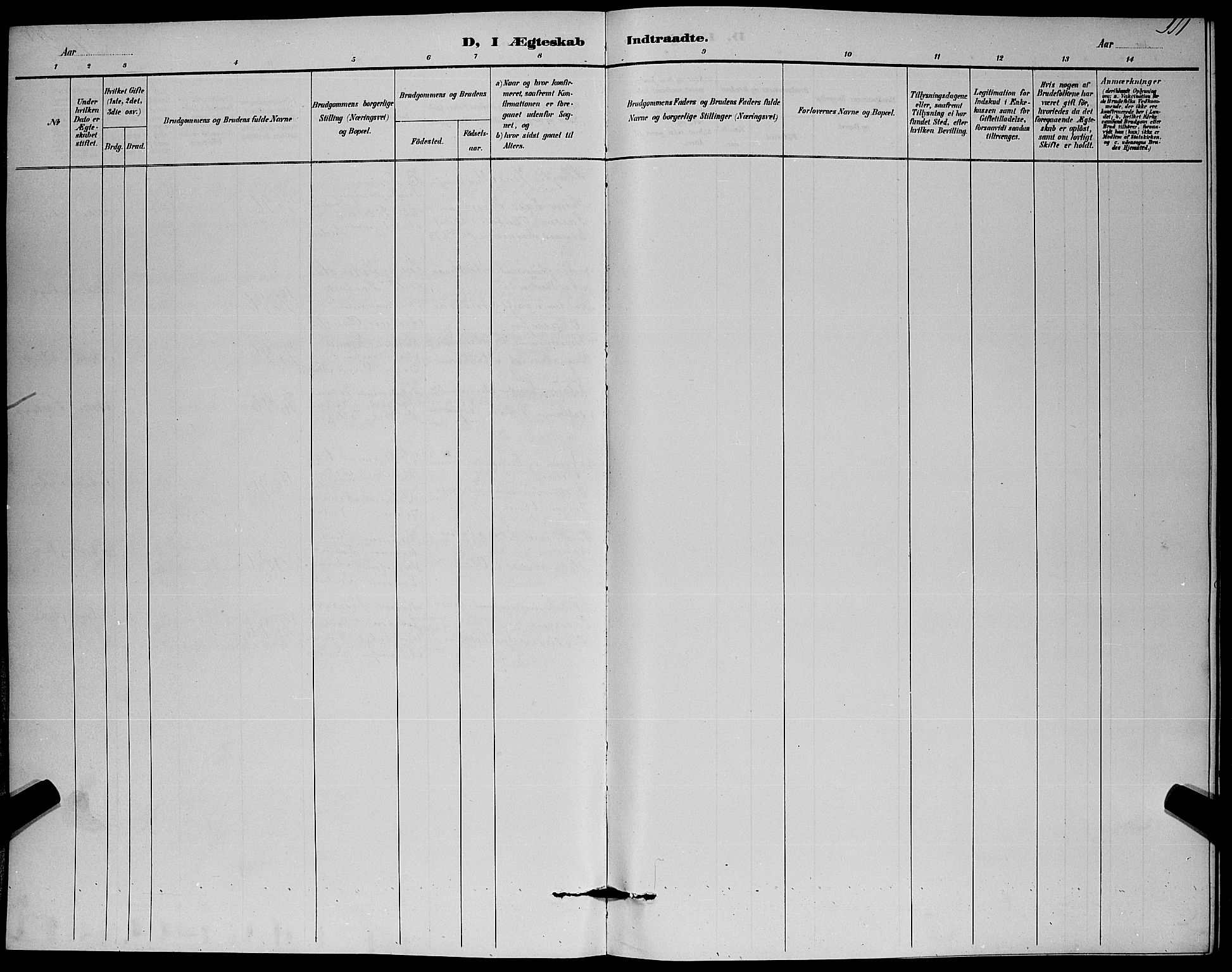 Strømm kirkebøker, AV/SAKO-A-322/G/Gb/L0001: Parish register (copy) no. II 1, 1889-1896, p. 111