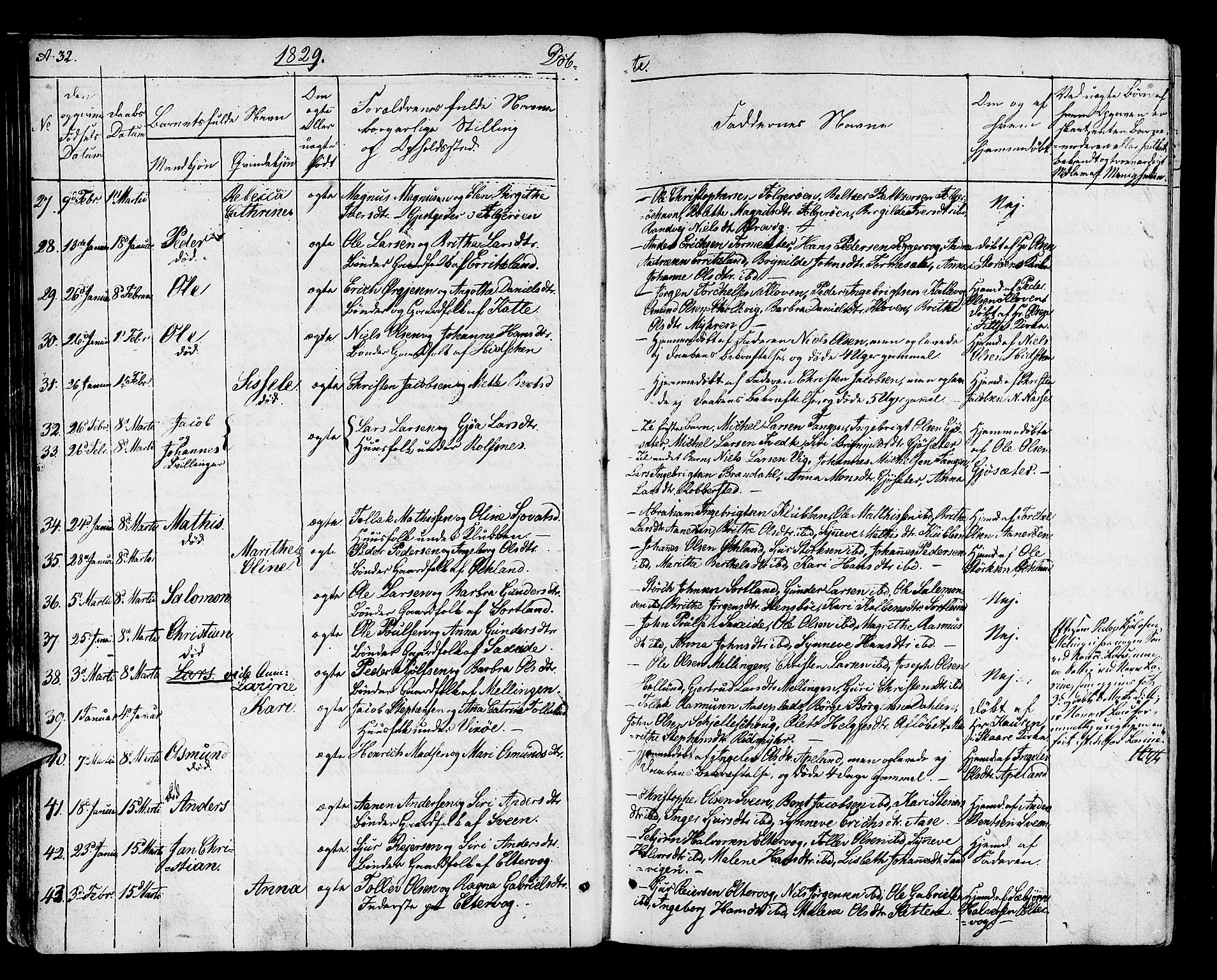 Finnås sokneprestembete, AV/SAB-A-99925/H/Ha/Haa/Haaa/L0005: Parish register (official) no. A 5, 1823-1835, p. 32