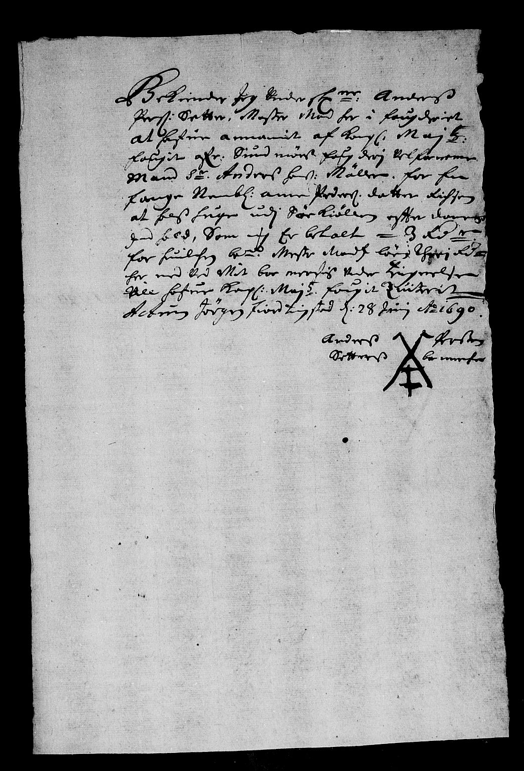 Rentekammeret inntil 1814, Reviderte regnskaper, Stiftamtstueregnskaper, Bergen stiftamt, AV/RA-EA-6043/R/Rc/L0093: Bergen stiftamt, 1690