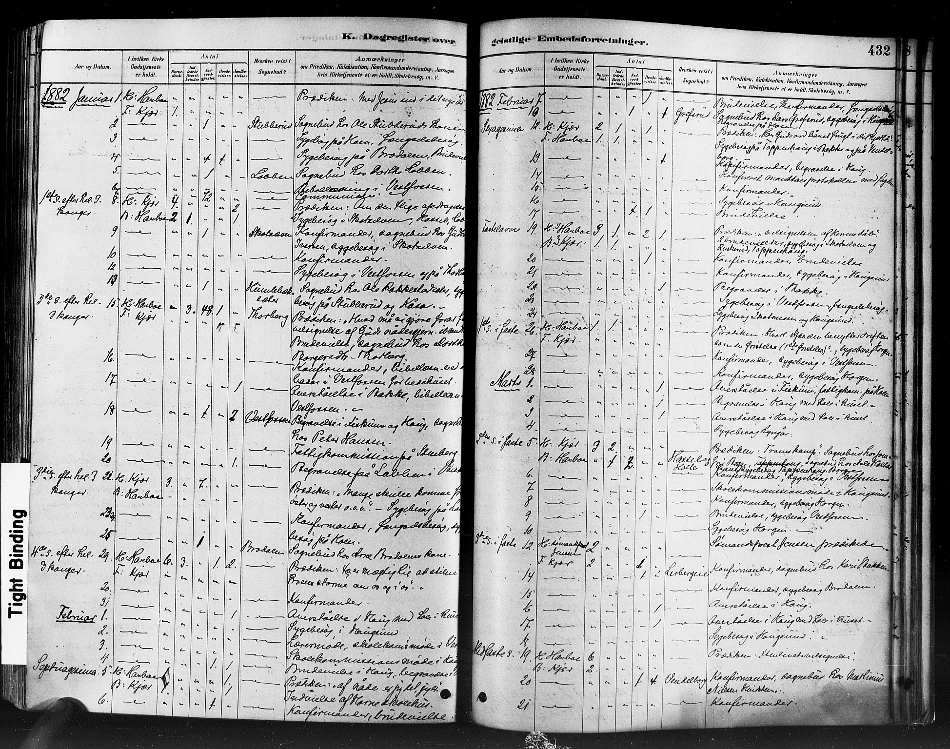 Eiker kirkebøker, SAKO/A-4/F/Fb/L0001: Parish register (official) no. II 1, 1878-1888, p. 432
