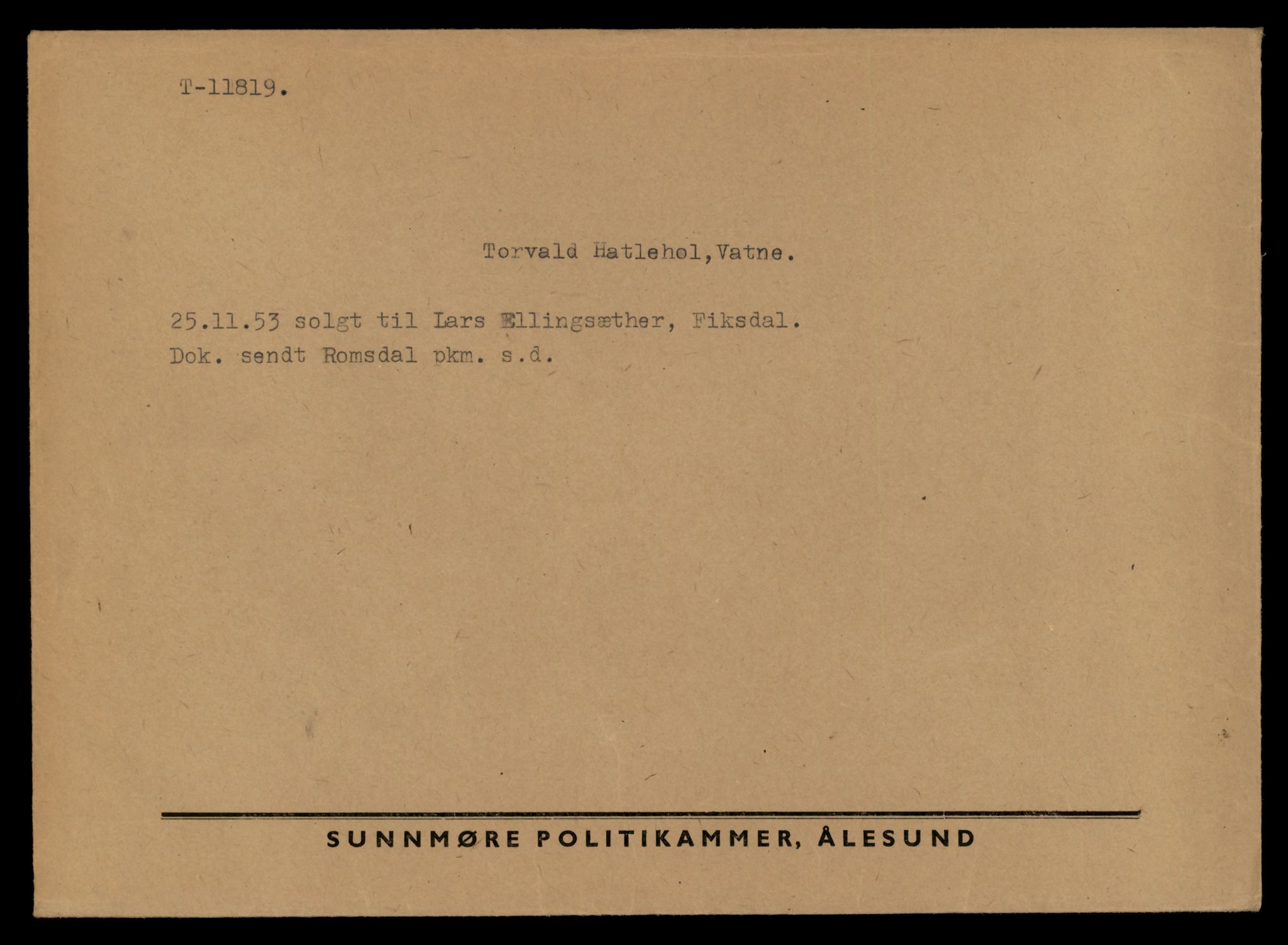 Møre og Romsdal vegkontor - Ålesund trafikkstasjon, AV/SAT-A-4099/F/Fe/L0031: Registreringskort for kjøretøy T 11800 - T 11996, 1927-1998, p. 389