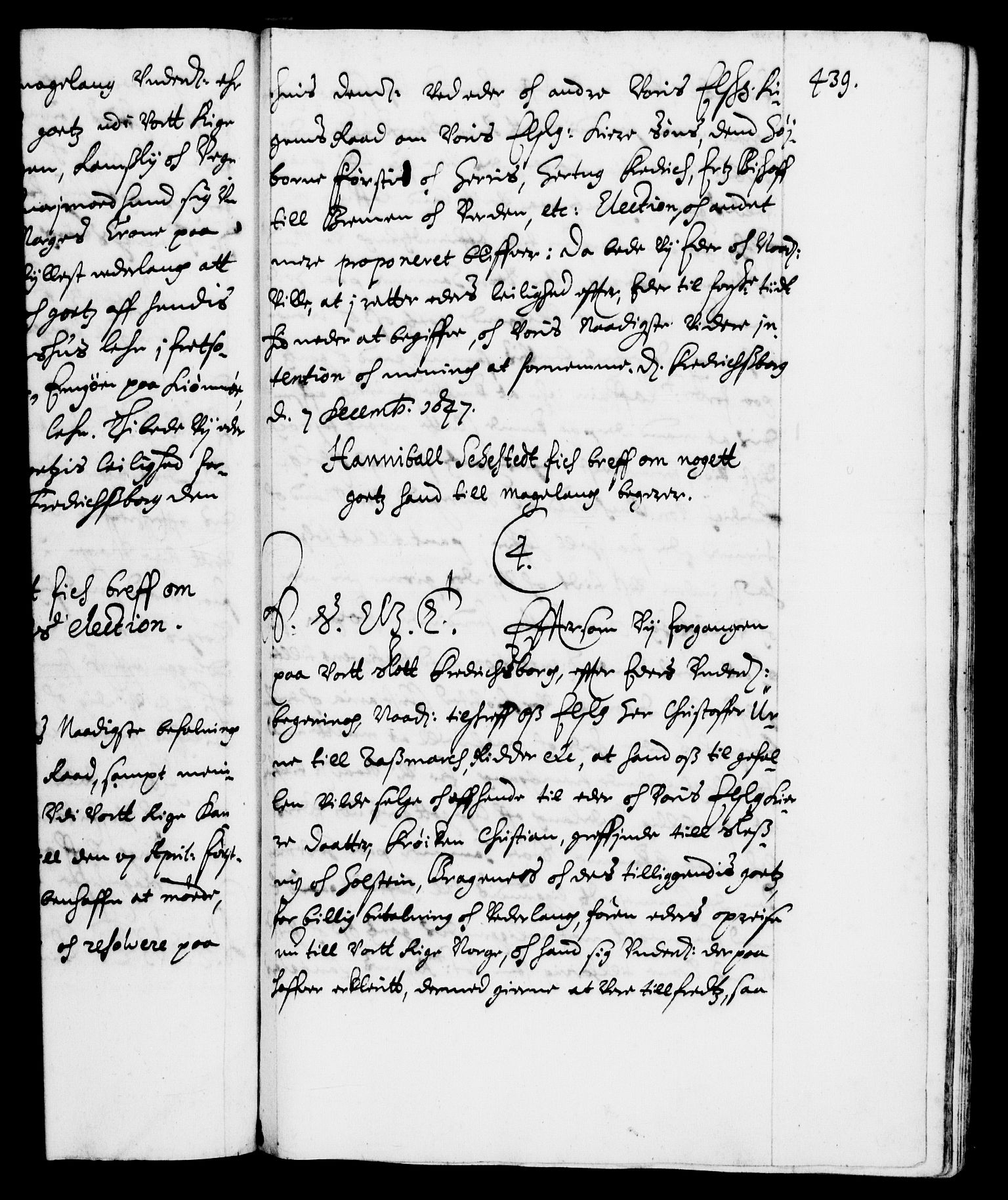 Danske Kanselli 1572-1799, RA/EA-3023/F/Fc/Fca/Fcab/L0007: Norske tegnelser (mikrofilm), 1640-1648, p. 439a