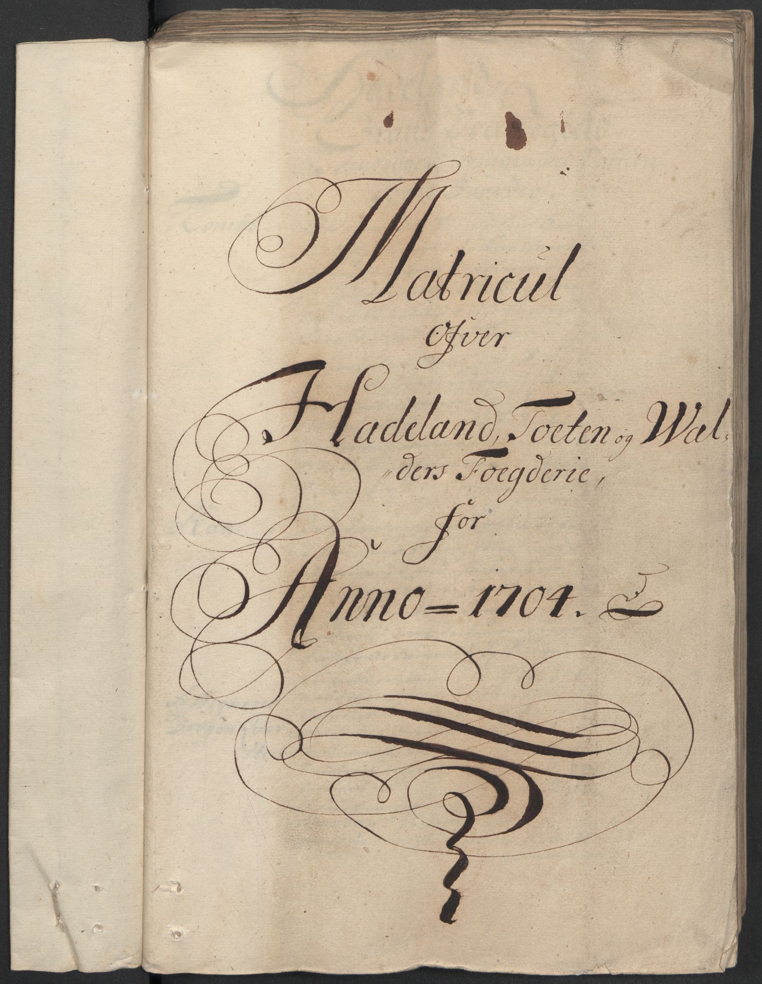 Rentekammeret inntil 1814, Reviderte regnskaper, Fogderegnskap, RA/EA-4092/R18/L1302: Fogderegnskap Hadeland, Toten og Valdres, 1704, p. 116