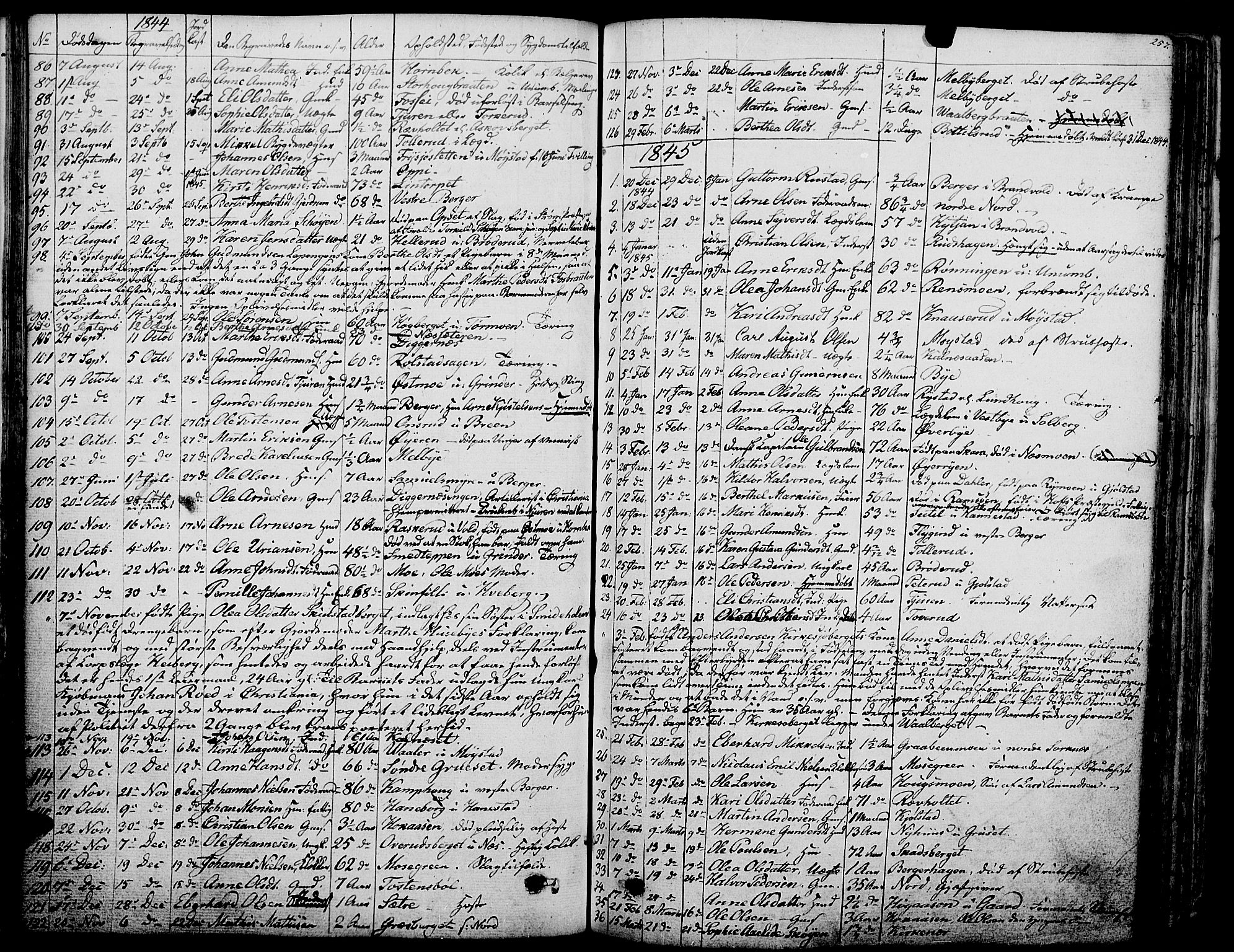 Grue prestekontor, AV/SAH-PREST-036/H/Ha/Haa/L0007: Parish register (official) no. 7, 1830-1847, p. 257