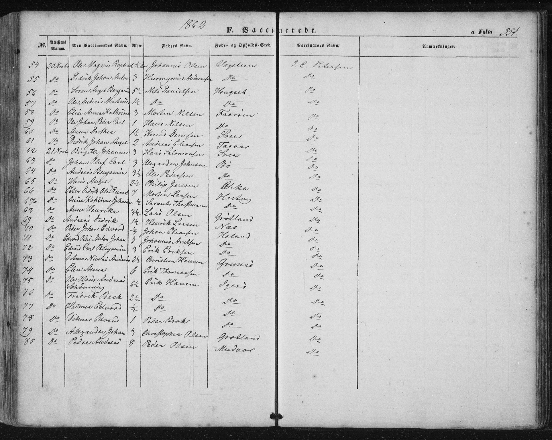 Ministerialprotokoller, klokkerbøker og fødselsregistre - Nordland, AV/SAT-A-1459/816/L0240: Parish register (official) no. 816A06, 1846-1870, p. 354