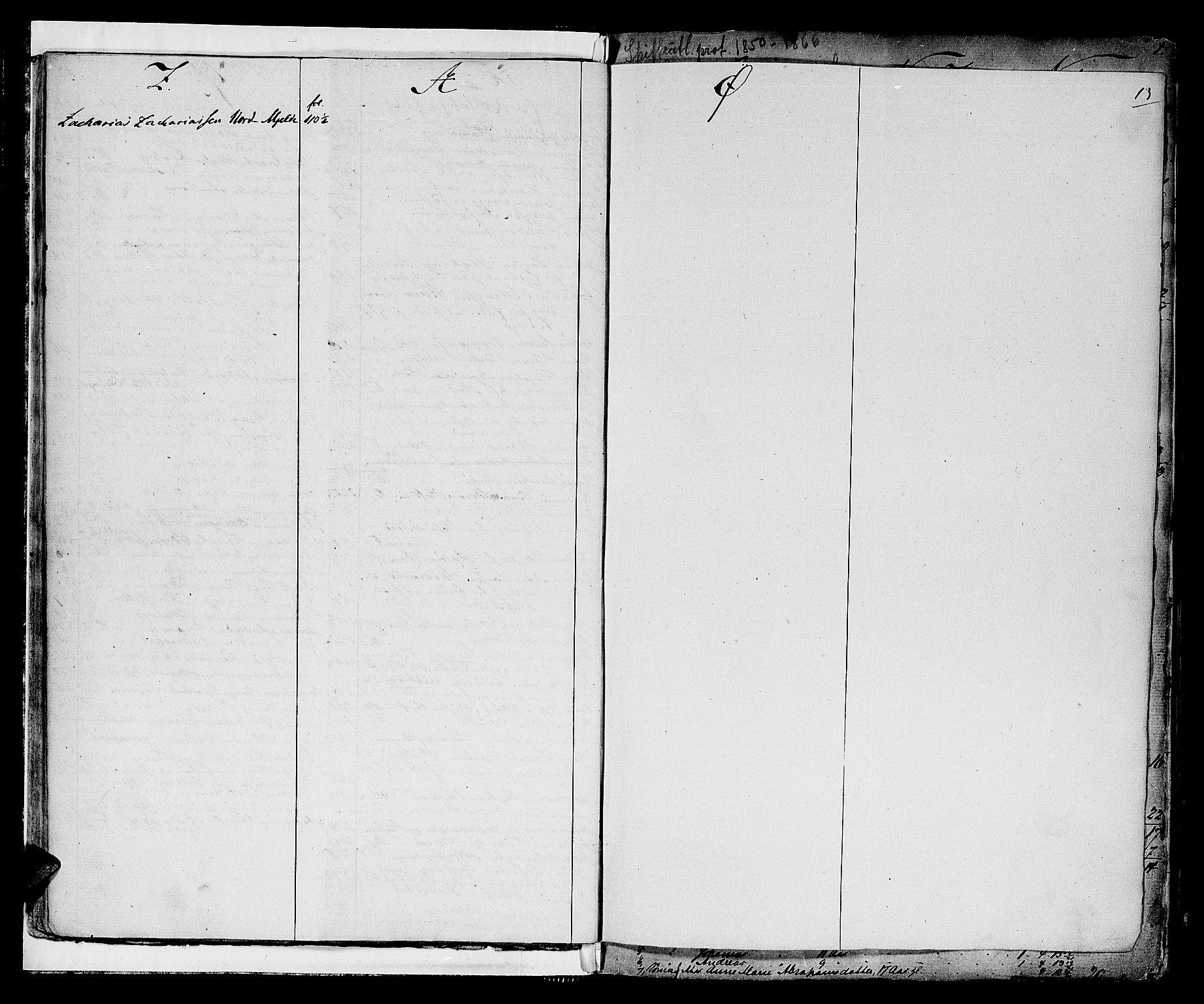 Tromsø sorenskriveri 1855-, SATØ/S-0050/H/Hg/L0313: Skifteutlodningsprotokoller - med registre, 1853-1866