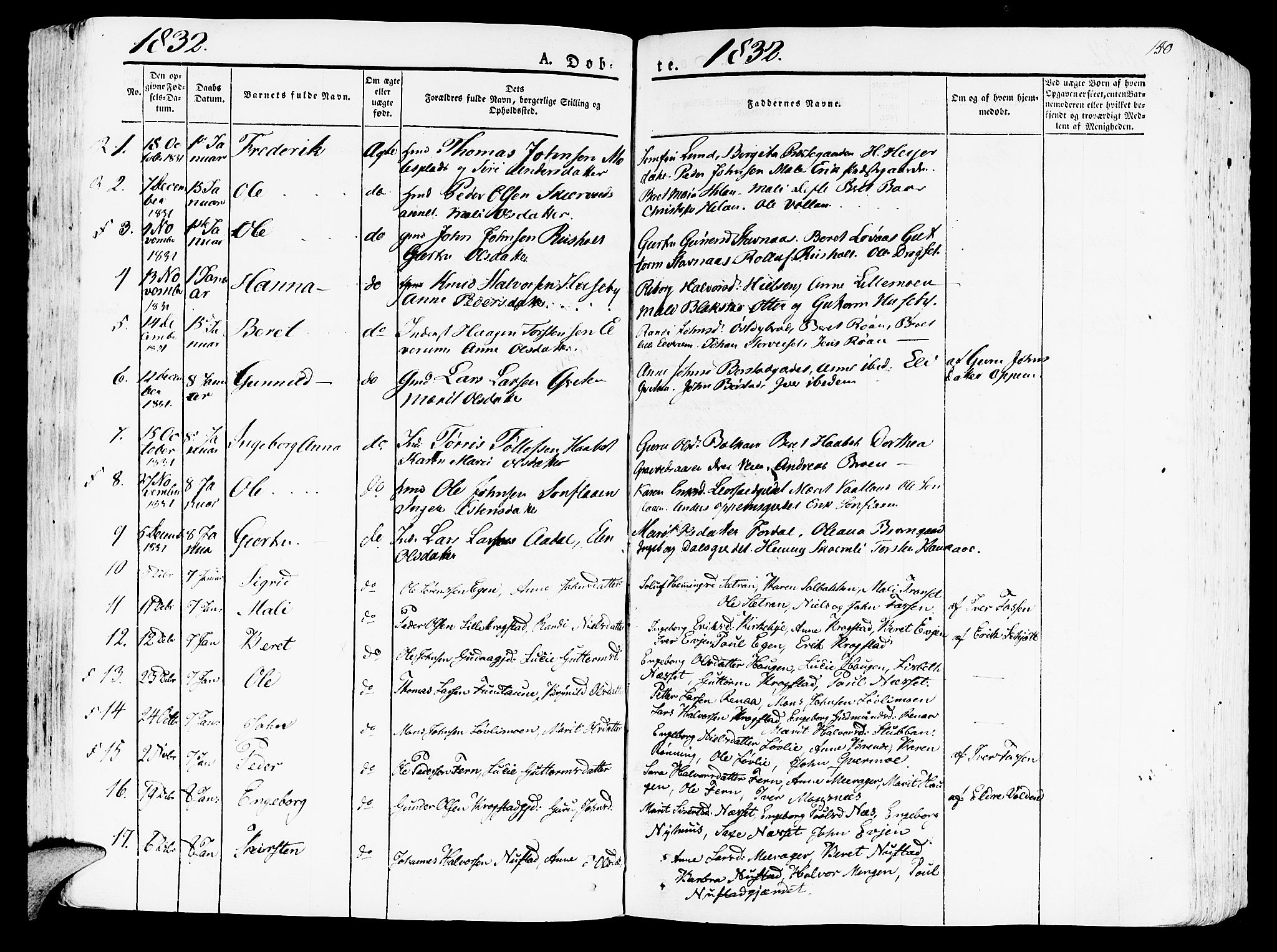 Ministerialprotokoller, klokkerbøker og fødselsregistre - Nord-Trøndelag, SAT/A-1458/709/L0070: Parish register (official) no. 709A10, 1820-1832, p. 150