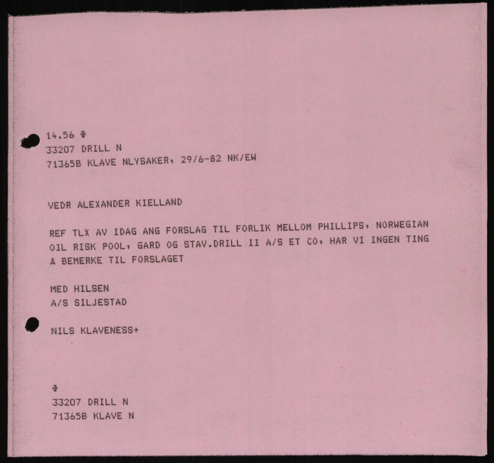 Pa 1503 - Stavanger Drilling AS, AV/SAST-A-101906/D/L0006: Korrespondanse og saksdokumenter, 1974-1984, p. 242