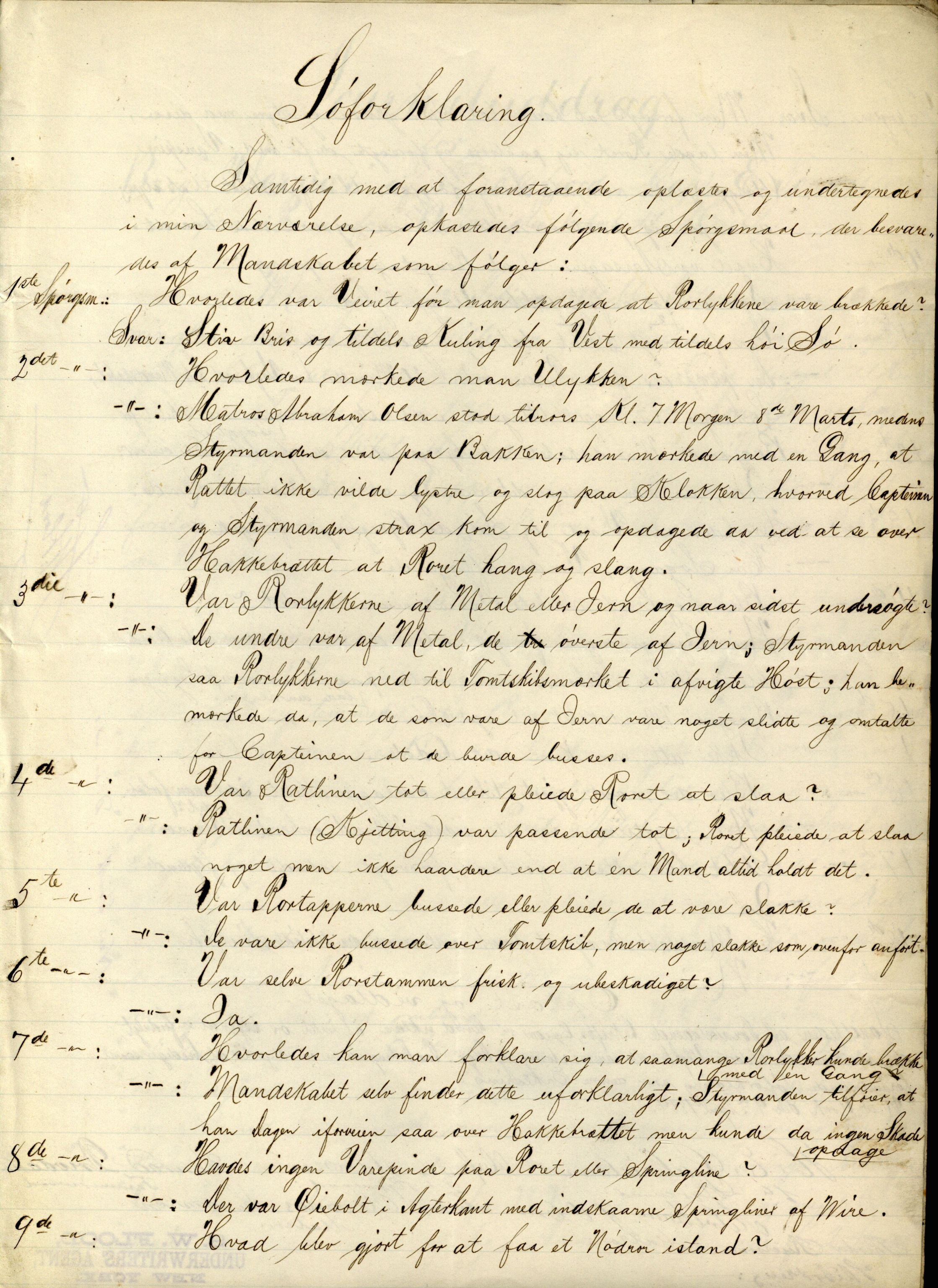 Pa 63 - Østlandske skibsassuranceforening, VEMU/A-1079/G/Ga/L0017/0009: Havaridokumenter / Agnese, Agnes, Adelphia, Kvik, Varnæs, 1884, p. 90