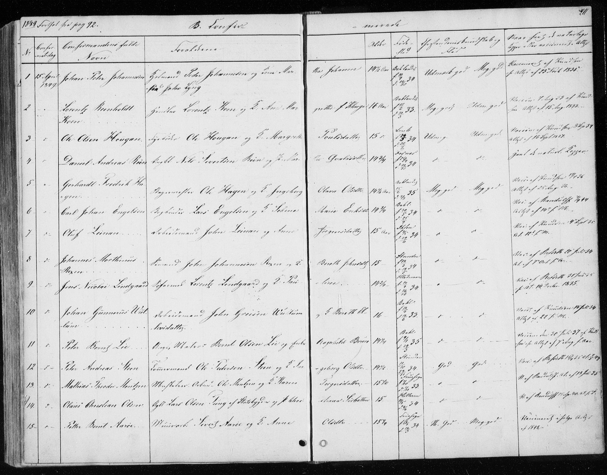 Ministerialprotokoller, klokkerbøker og fødselsregistre - Sør-Trøndelag, SAT/A-1456/604/L0183: Parish register (official) no. 604A04, 1841-1850, p. 211