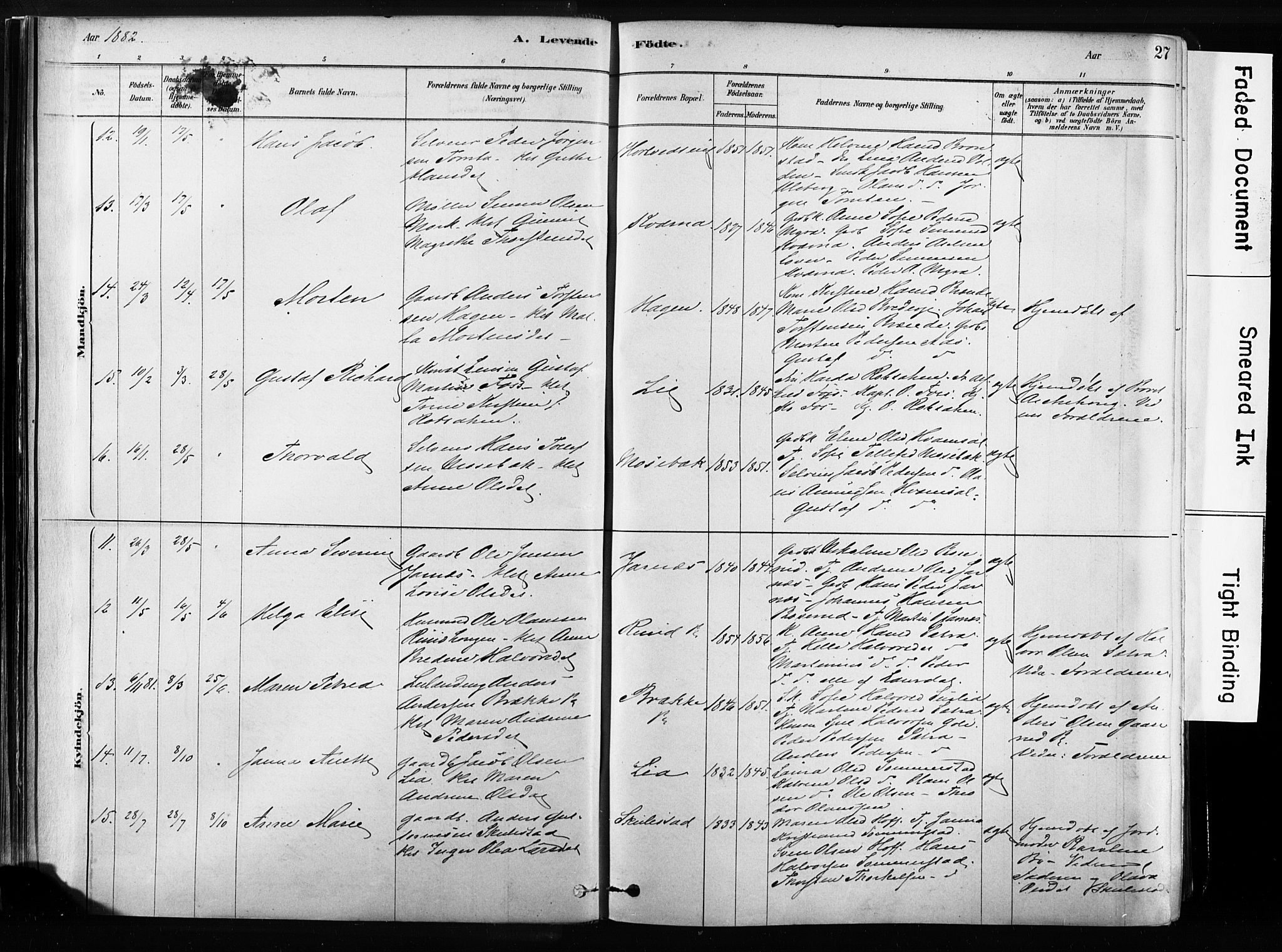 Sandsvær kirkebøker, AV/SAKO-A-244/F/Fb/L0001: Parish register (official) no. II 1, 1878-1906, p. 27